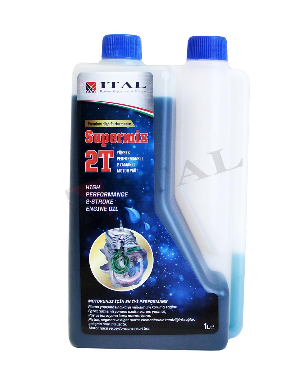 Ital Supermix 2 Zamanlı (2T) Motor Yağı Ölçekli Premium 1Lt.