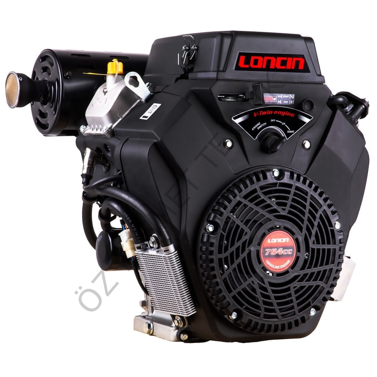 Loncin LC2V80FD-A Benzinli Tek Motor 25.5 hp Yatay Milli Kamalı 25.4 mm Marşlı