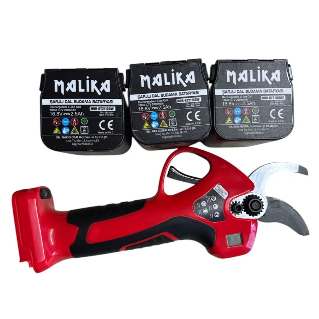 Malika SCA-10 Akülü Budama Makası 35mm - 3 Akülü