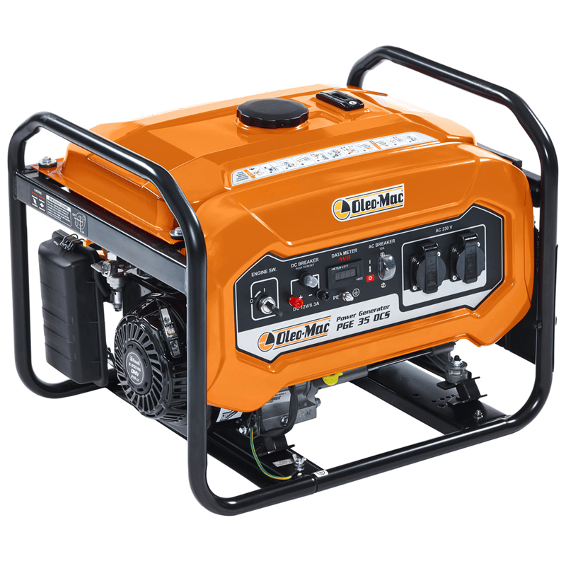 Oleo-Mac PGE 35 DCS EUR5 Benzinli Jeneratör – 3,5 kVA – Monofaze – İpli Marşlı