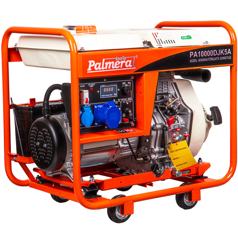 Palmera PA10000DJK5A EUR5 Dizel Jeneratör 9.3 kva Marşlı ATS Uyumlu