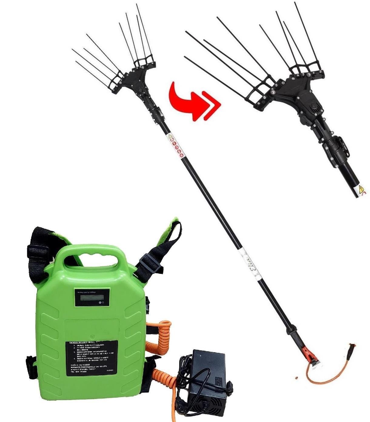 Pars Olive Sırt Akülü Zeytin Silkeleme Hasat Makinası 33 Volt