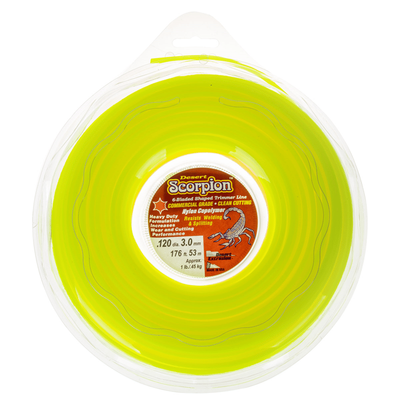 Scorpion Akrep Misina – 3,3 mm – 6 Köşe – Sarı – 45 Metre – Profesyonel Tırpan Misinası