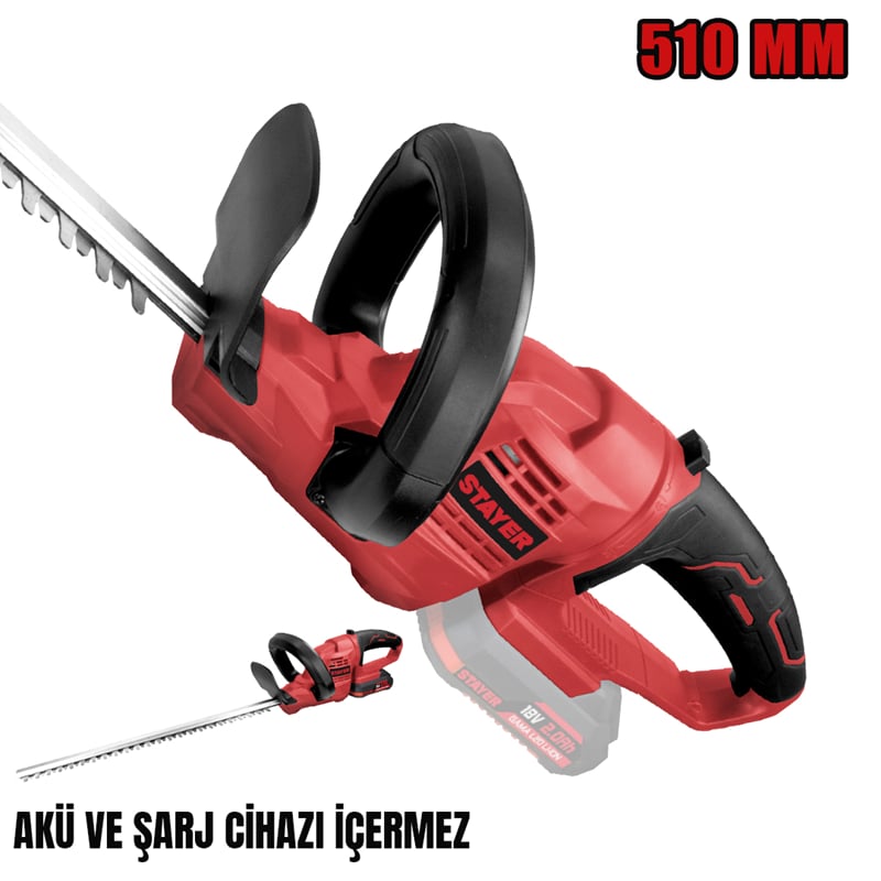 Stayer ROSEL20  Akülü Çit Kesme 18V Li-ion 2.0Ah  (Akü ve Şarj Aleti Hariç)