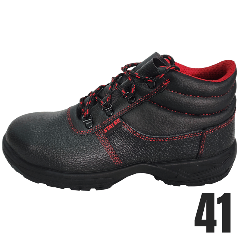 Stayer ST103-41 Baskılı Yarma Deri/Çelik Burun  Bot