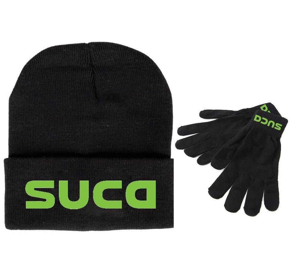 Suca Logolu Dokuma Eldiven Ve Bere