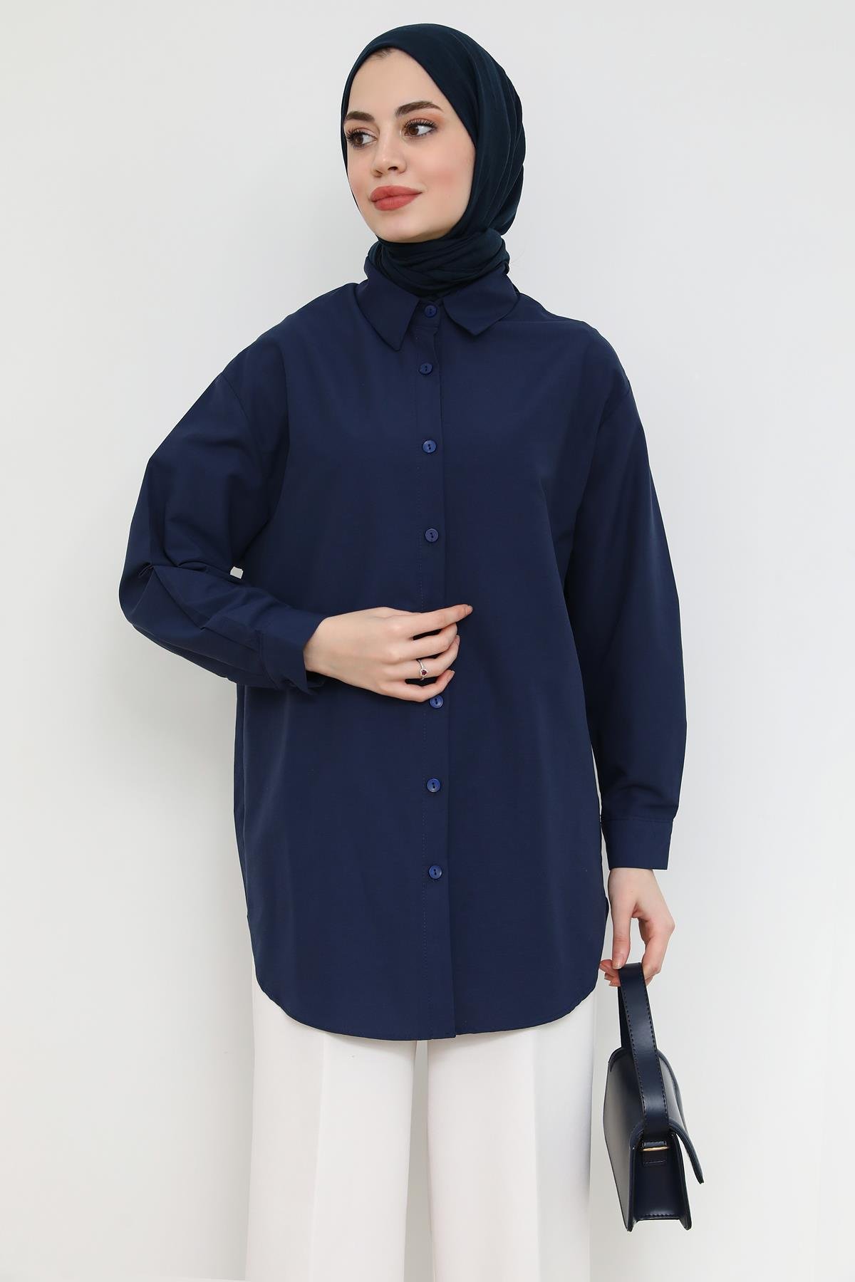 Basic Gömlek - Lacivert