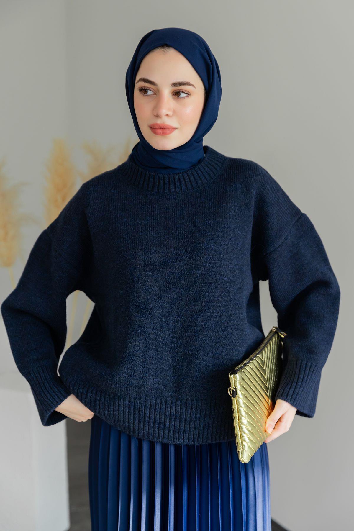 Oversize Kazak - Lacivert