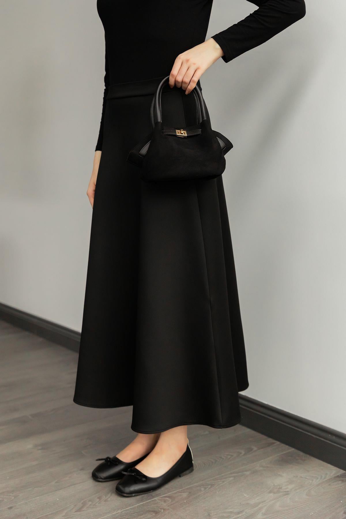 Scuba Çan Etek - Siyah