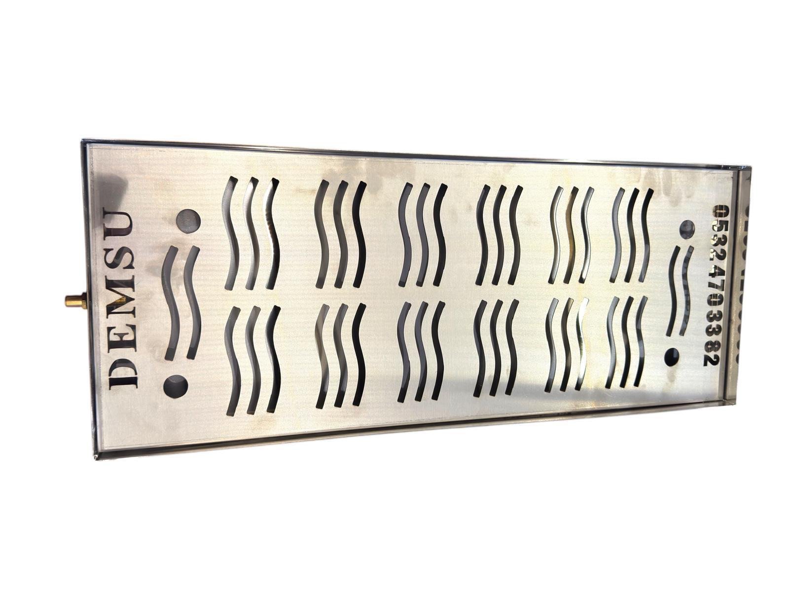 Demsu 430 Krom 2 Demlikli Çay Kazanı Damlalığı 18 x 55 Cm