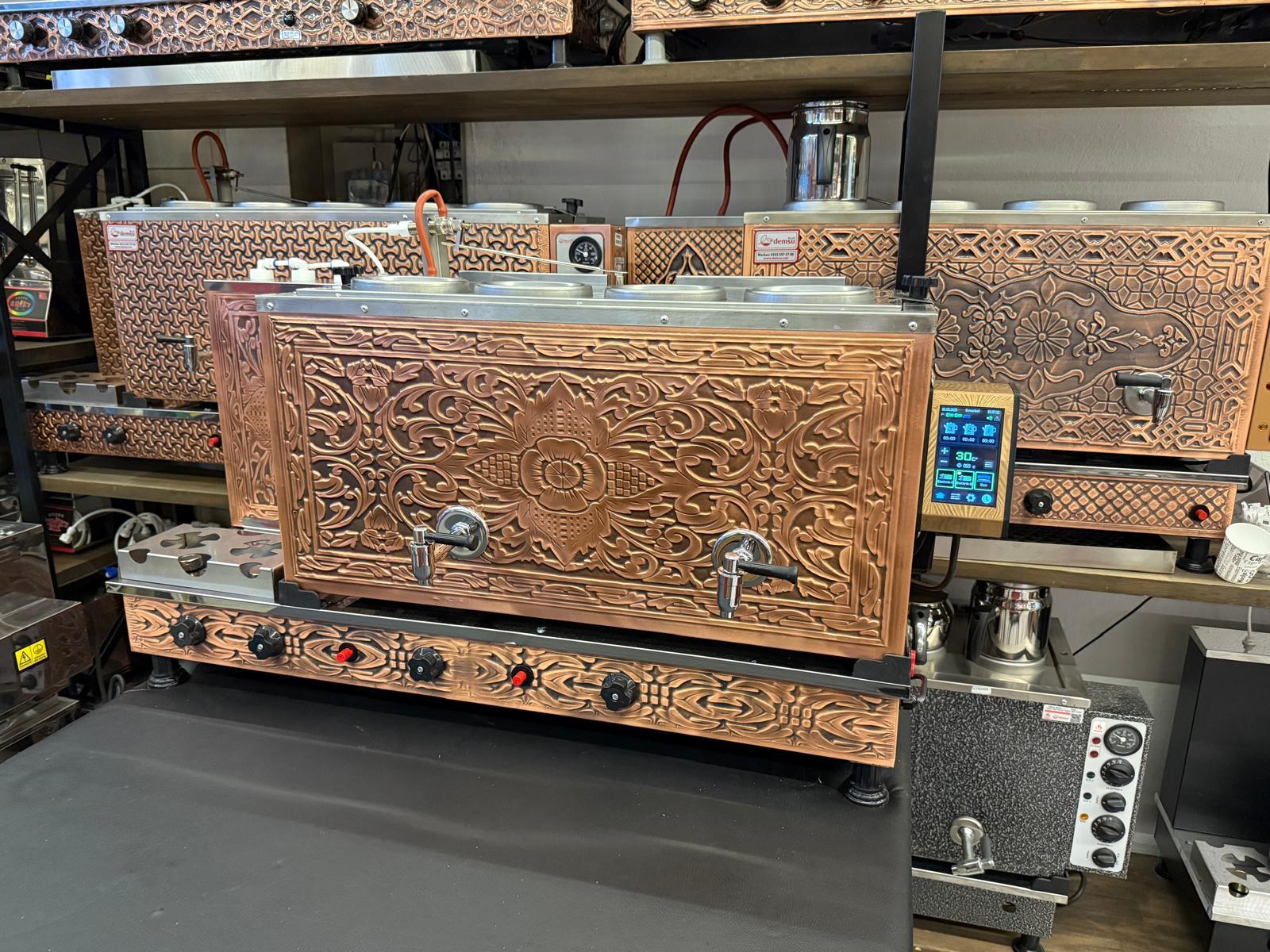 Demsu Plus 4 Demlikli Antik Bakır Prosmart Tam Akıllı Dijital Dokunmatik Çay Kazanı