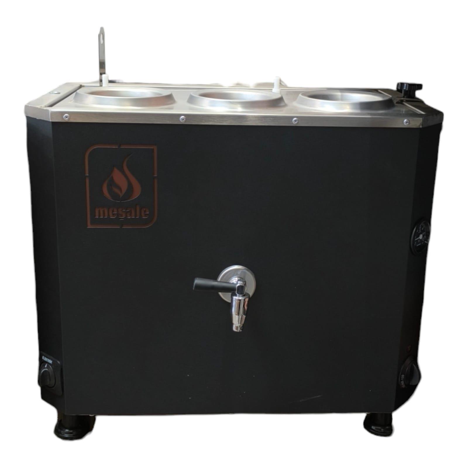 Meşale 3 Demlikli Elektrikli Siyah Çayland