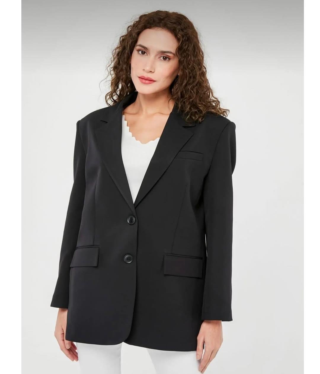 ASTARLI DÜĞMELİ BLAZER CEKET