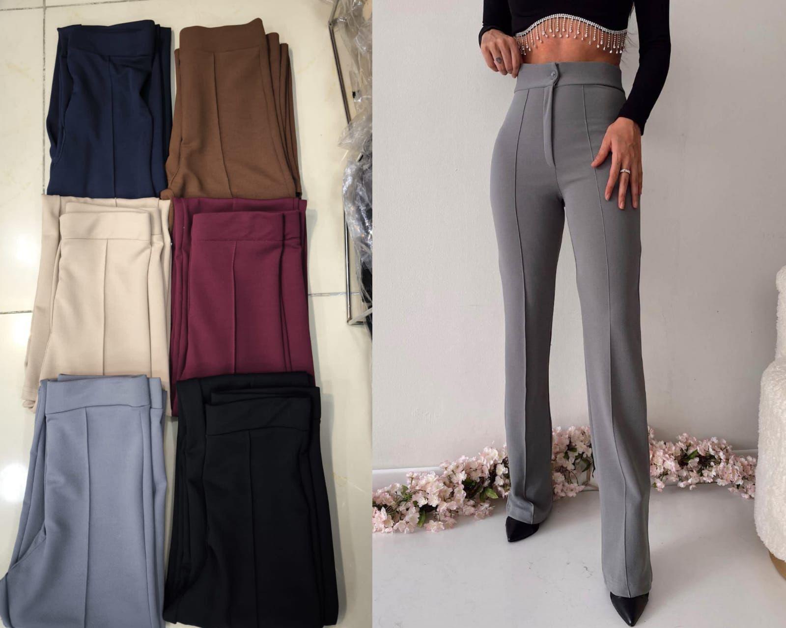 DÜĞMELİ ÇIMALI PANTOLON