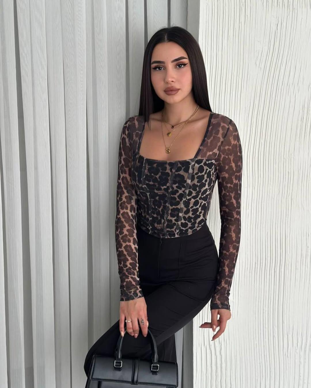 TÜL KARE YAKA CROP
