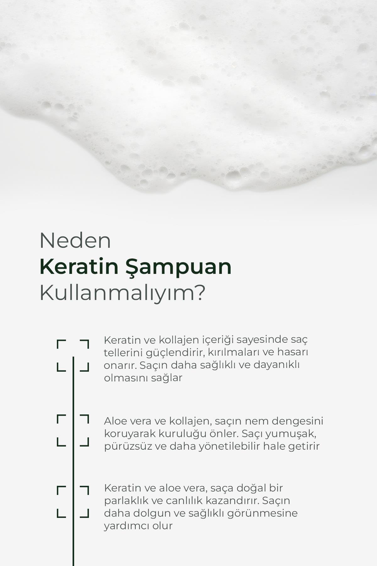 Aloe Vera Keratin Kolajen Bakım Şampuanı 400ML