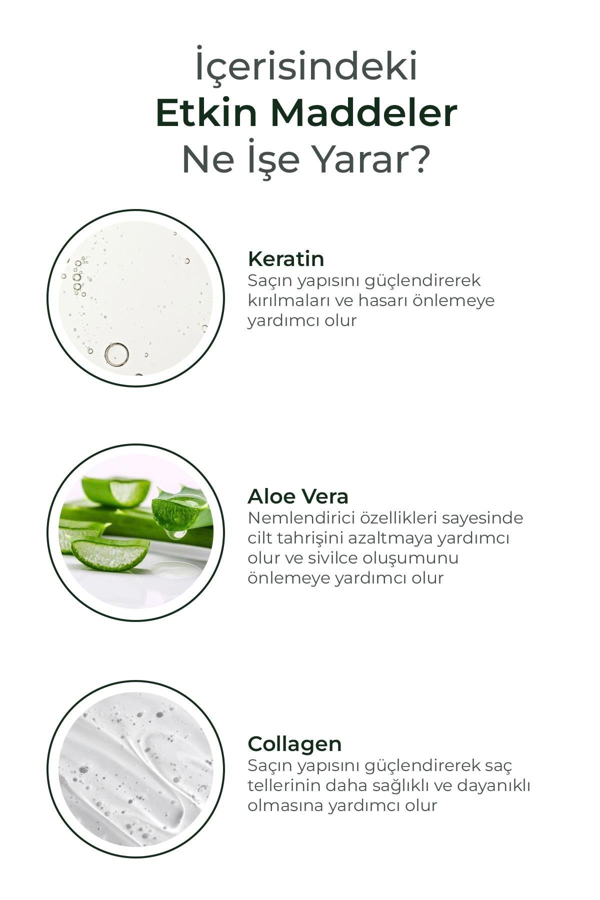 Aloe Vera Keratin Kolajen Bakım Şampuanı 400ML
