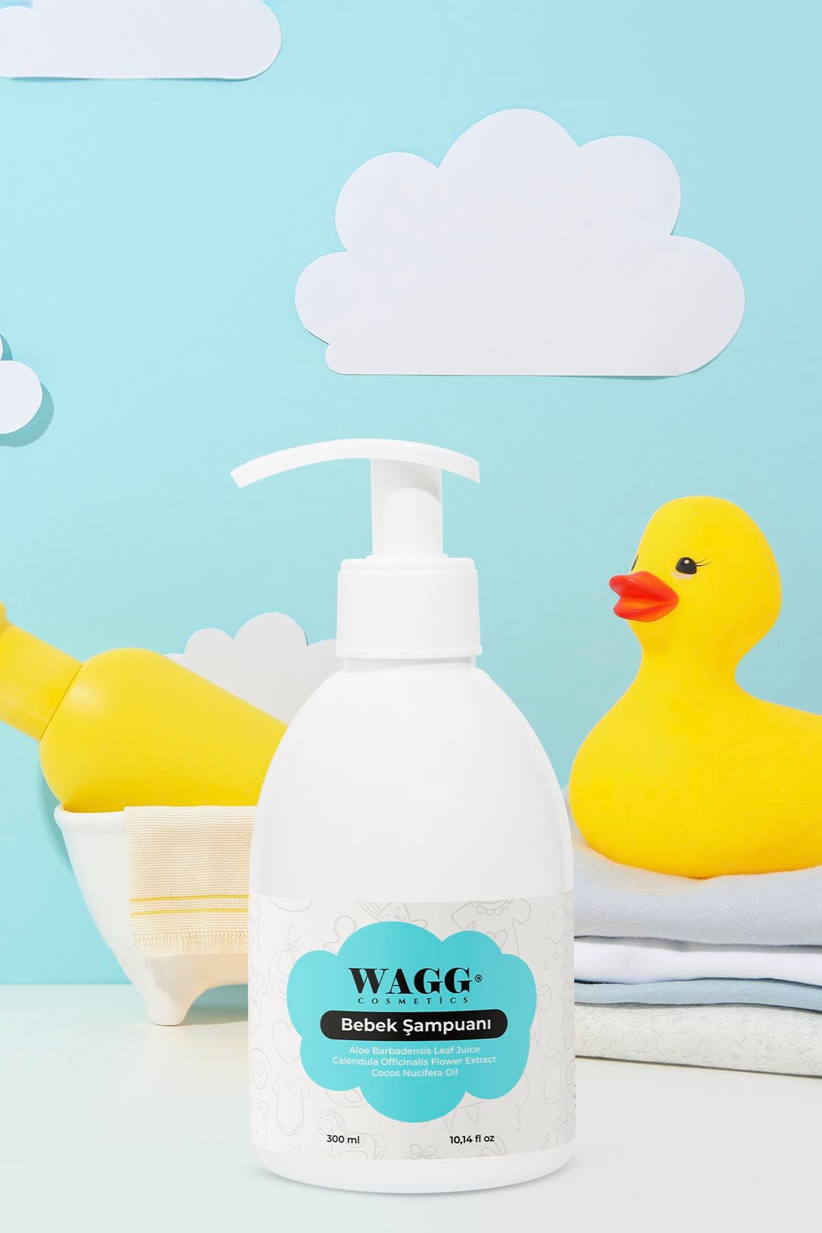 Organik Göz yakmayan Bebek Saç şampuanı 300ML