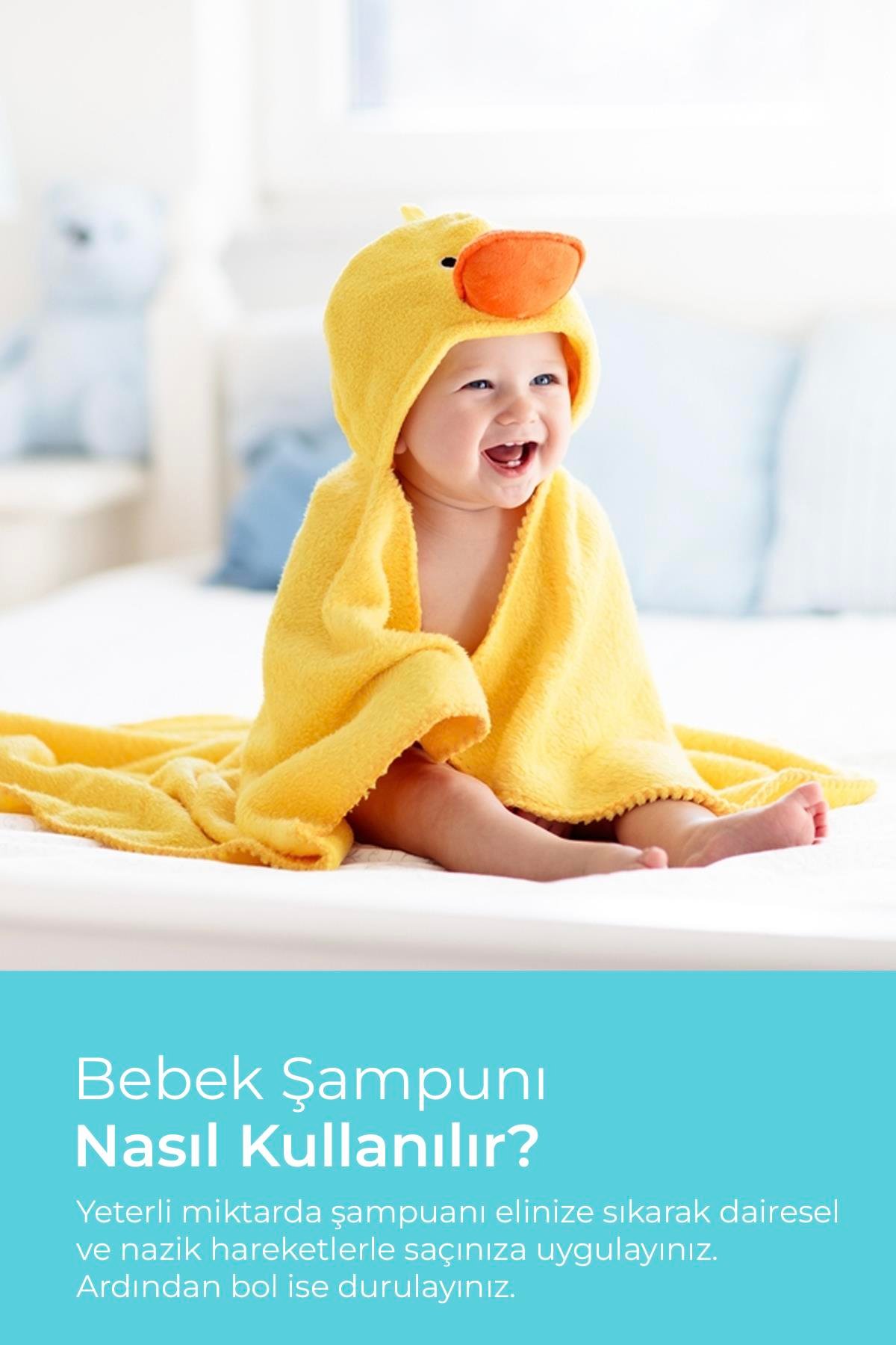 Organik Göz yakmayan Bebek Saç şampuanı 300ML