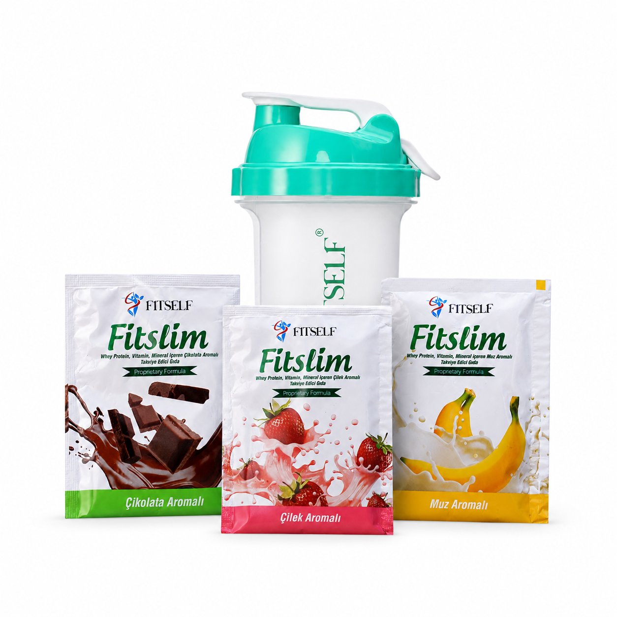 Fitself – Fitslim Plus Protein Deneme Seti  3 Saşe + Shaker
