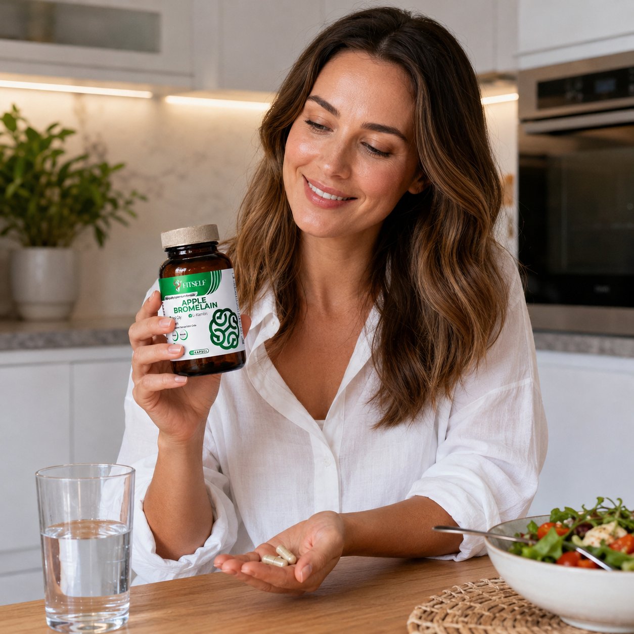 Fitself Form Bromelain + Bağırsak Çayı + Rahatlatıcı Çay Günlük Form Seti, 30 Kapsül + 60 Saşe