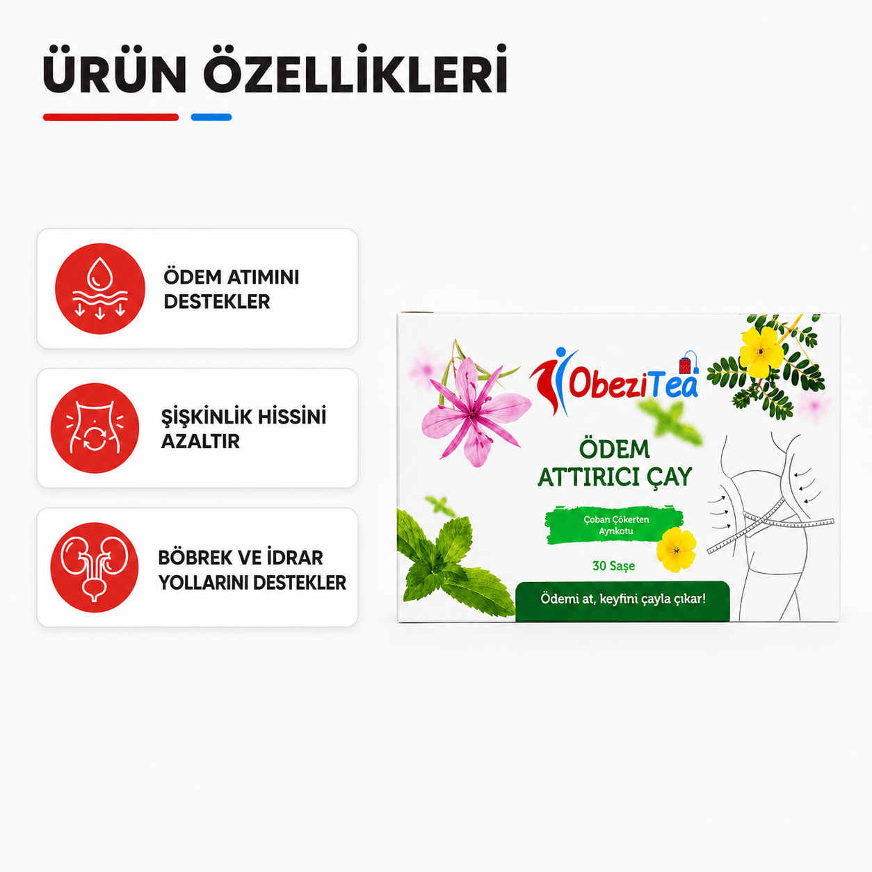 Fitself – ObeziTea Bitkisel Karışım Çayı (Lif İçeren Formül) 30 Saşe