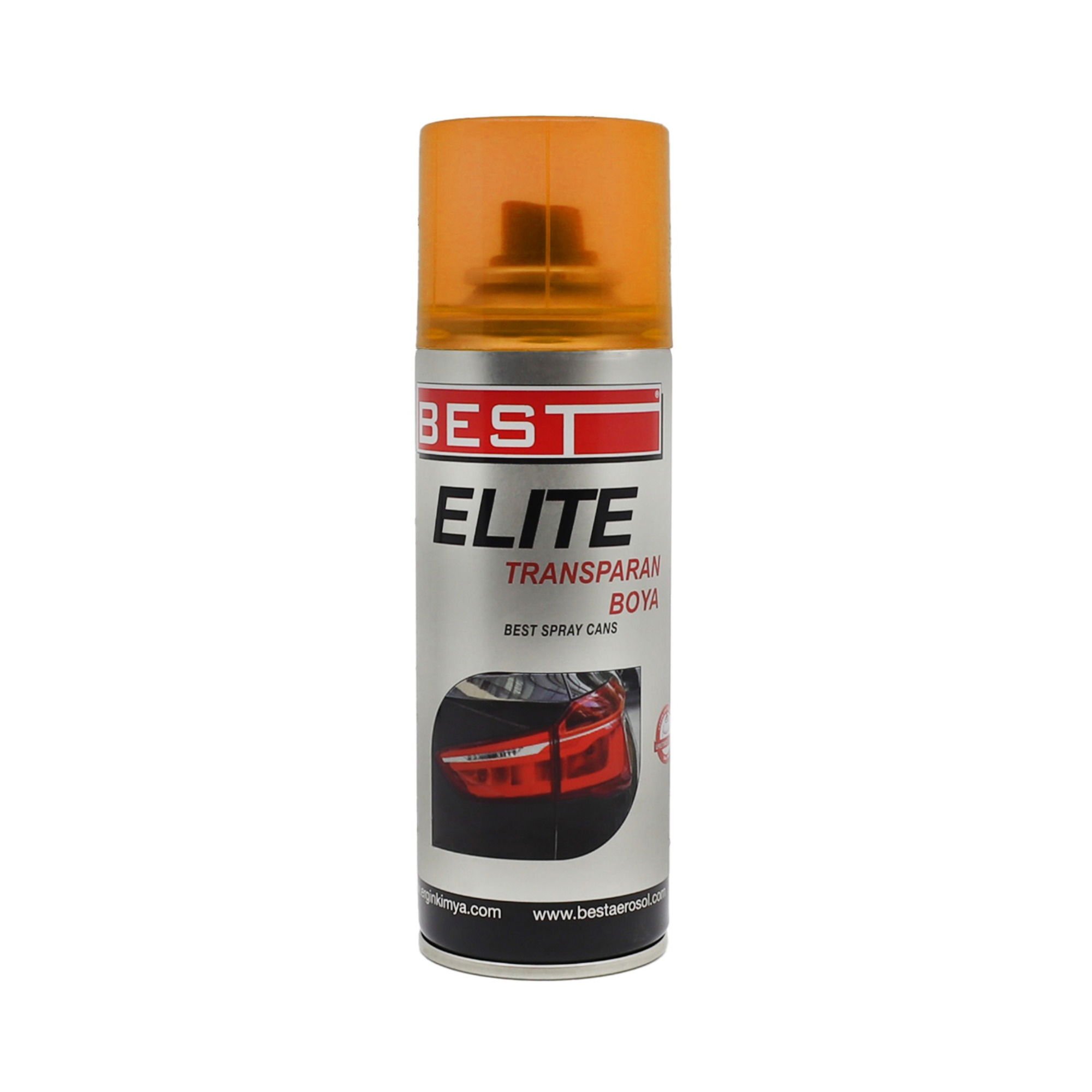 BESTBest Elite Transparan Far Boyası 200 Ml Turuncu-(10 Adet)102.15.TP01
