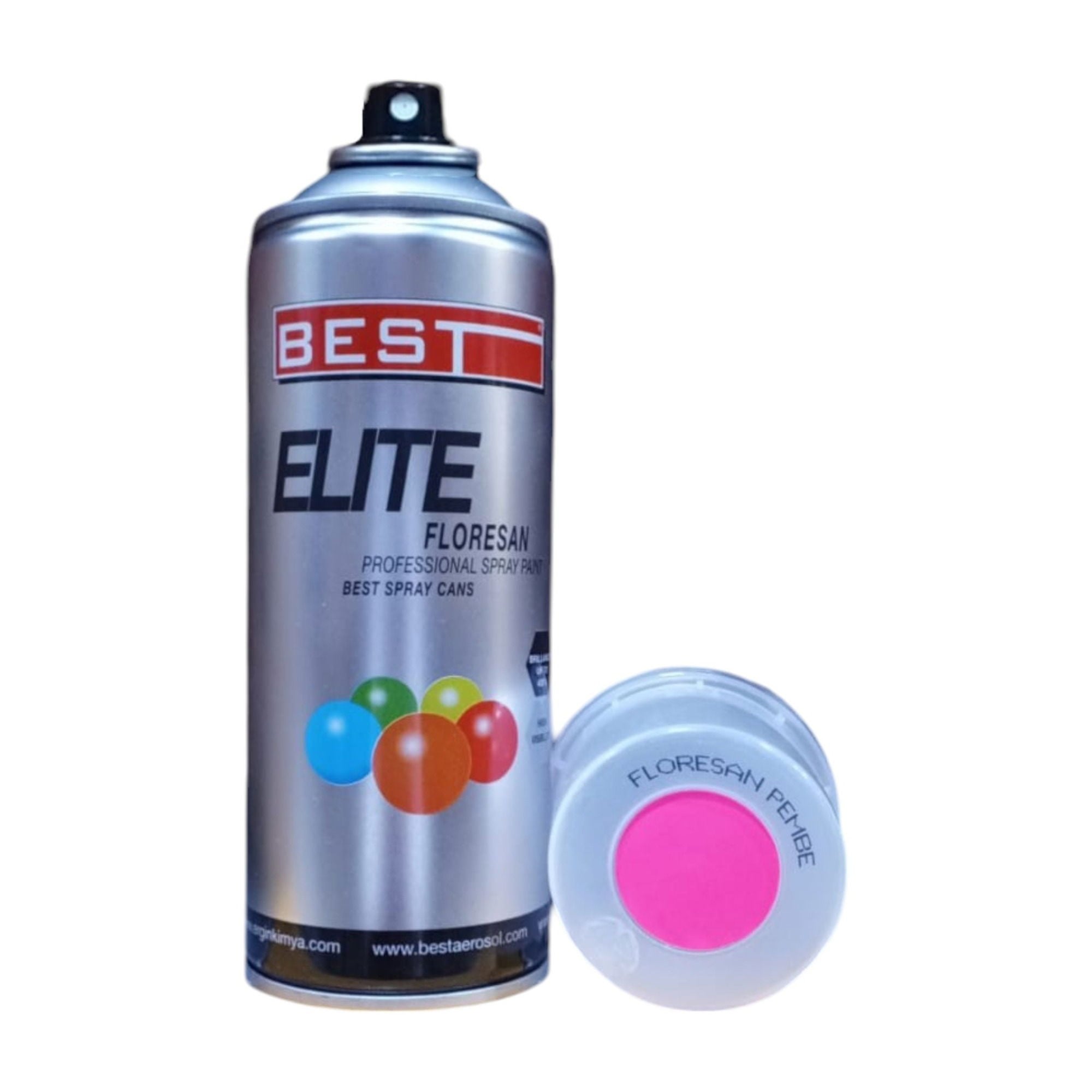 BESTBest Floresan Sprey Boya 400 Ml Pembe-(12 Adet)102.08.FB07