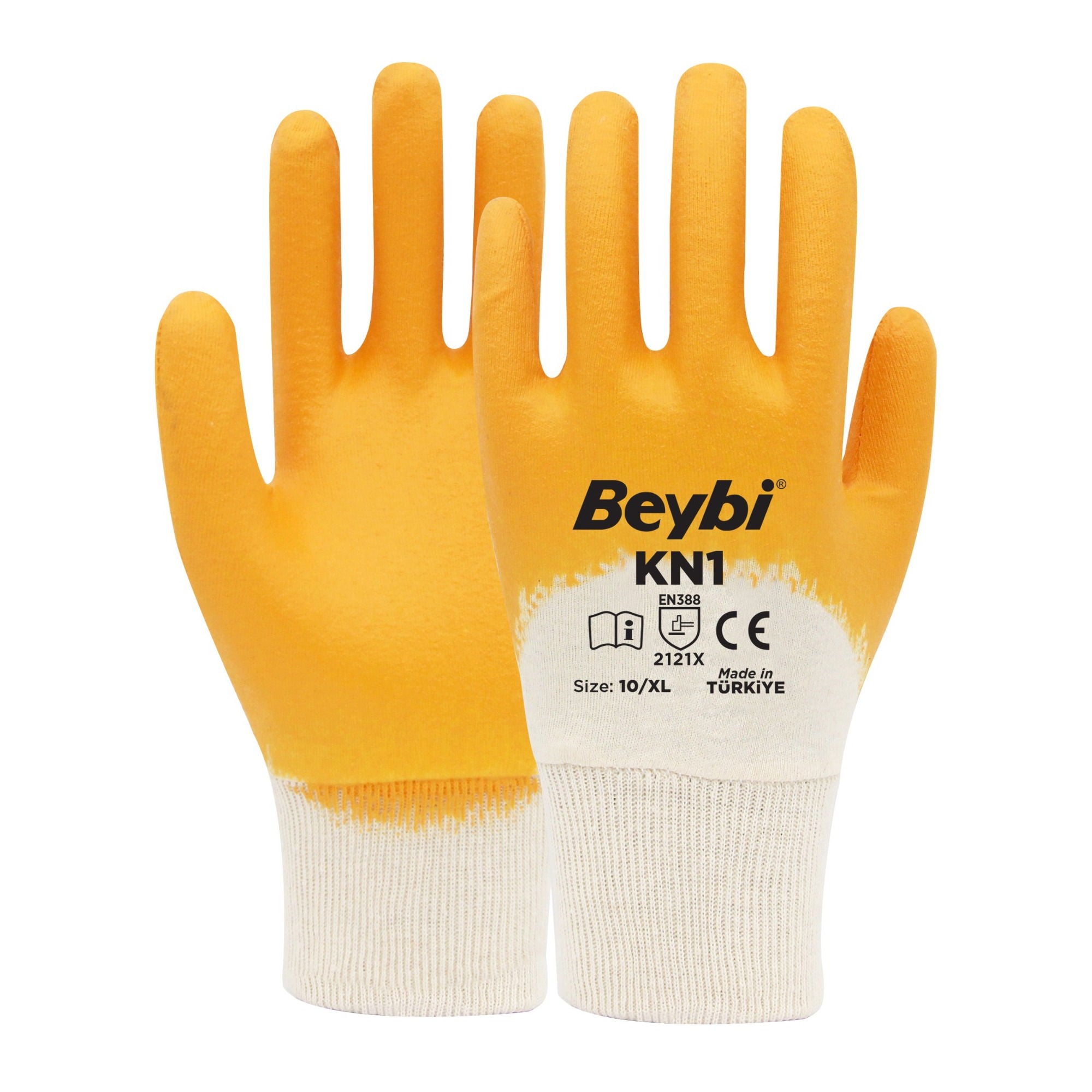 BeybiBeybi Kn1 Nitril Eldiven Sarı-(288 Çift) No:9150.11.EL05