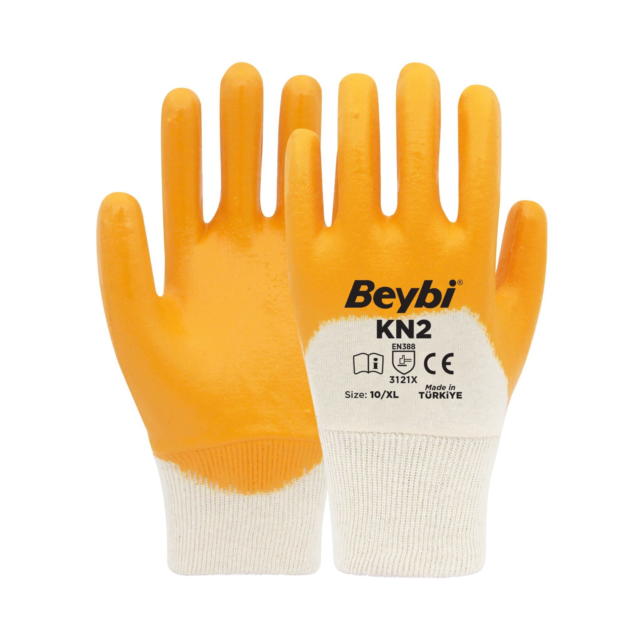 BeybiBeybi Kn2 Nitril Eldiven Sarı-(288 Çift) No:10150.12.EL10