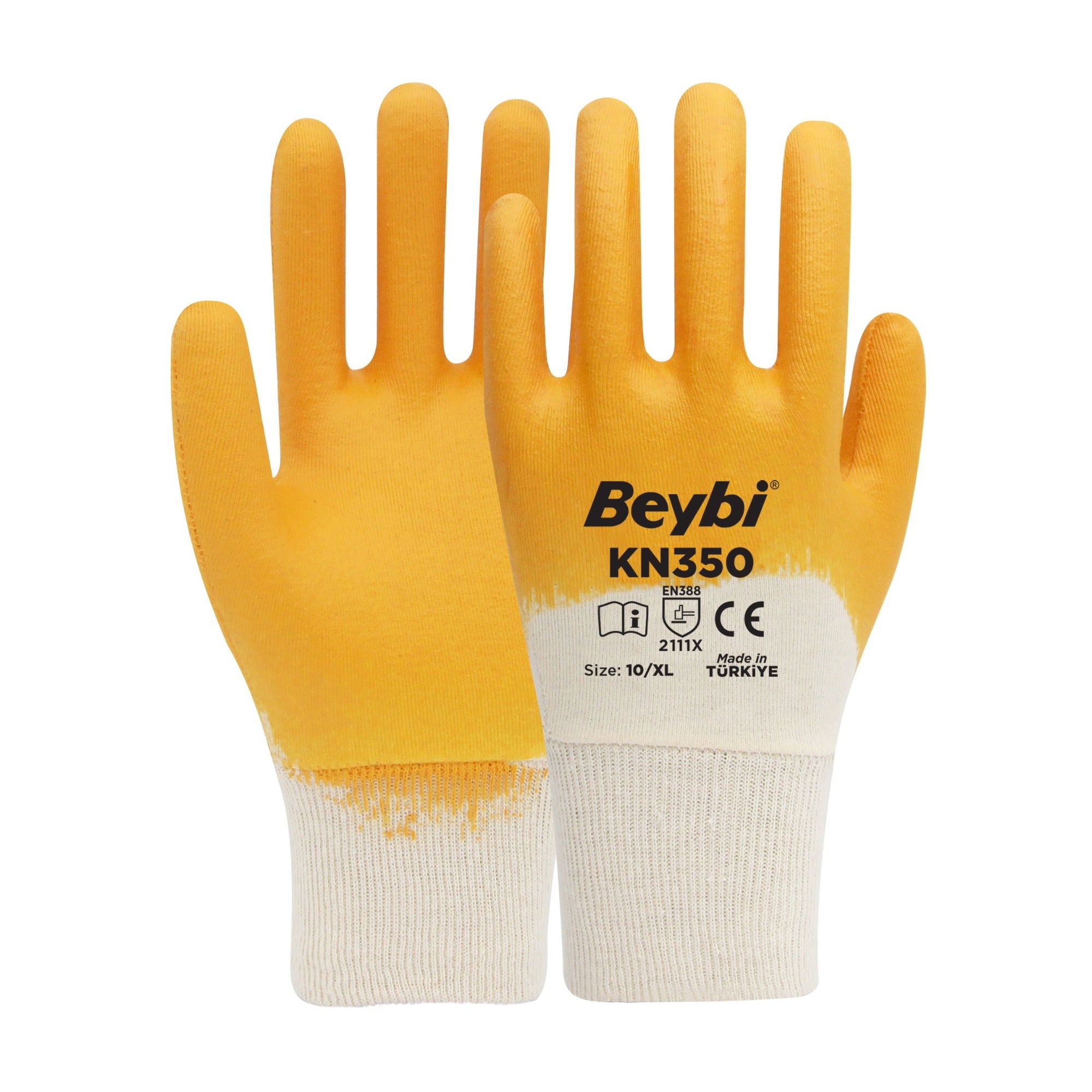 BeybiBeybi Kn350 Nitril Eldiven Sarı-(288 Çift) No:9150.10.EL01