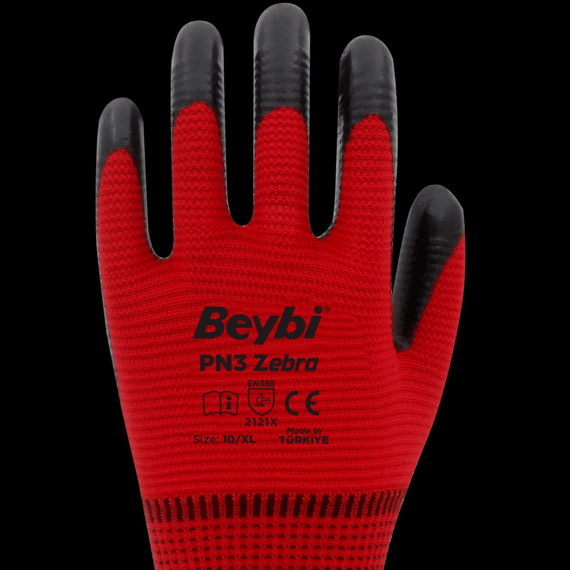 Polyester Nitril Eldiven Beybi Pn3 Zebra-(288 Çift) No:10BeybiBeybi Pn3 Zebra-(288 Çift) No:10150.16.ZBK4