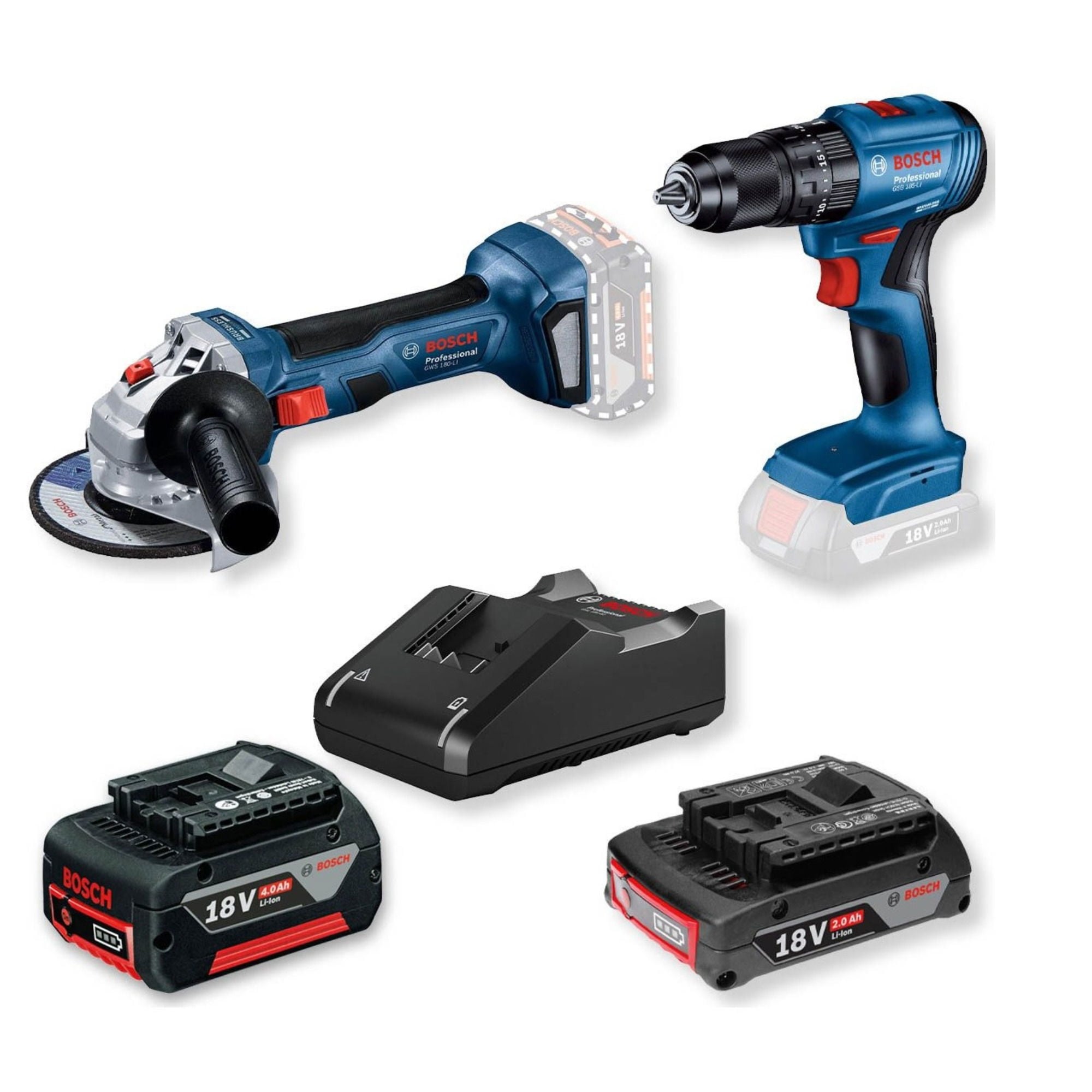 BoschBosch 2 Parça Gws180-Lı/Gsb185-Lı 263.11.ST06