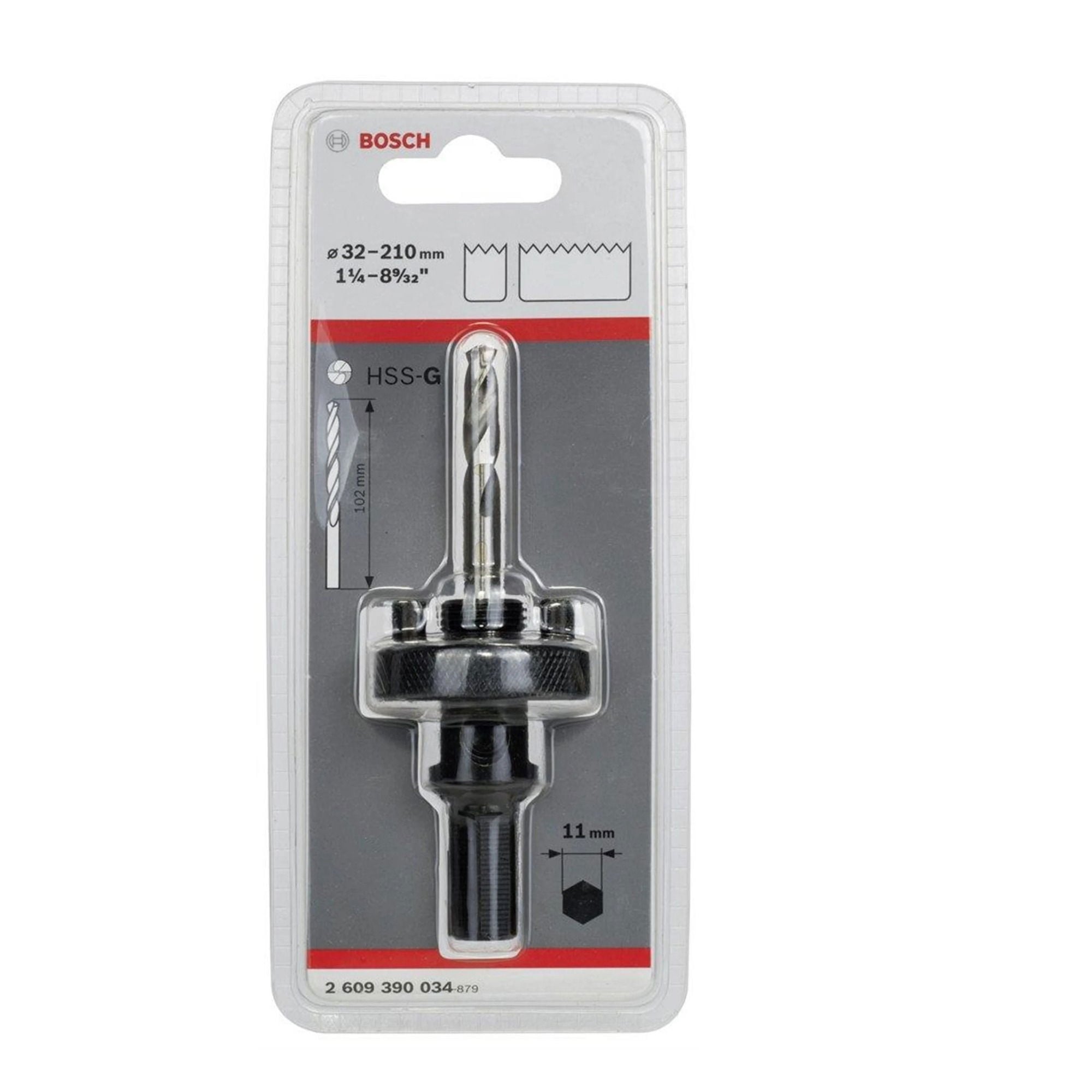 Bosch.Bosch Bi-Metal Panç Adaptörü 32-210 Mm Hex263.17.HEX2