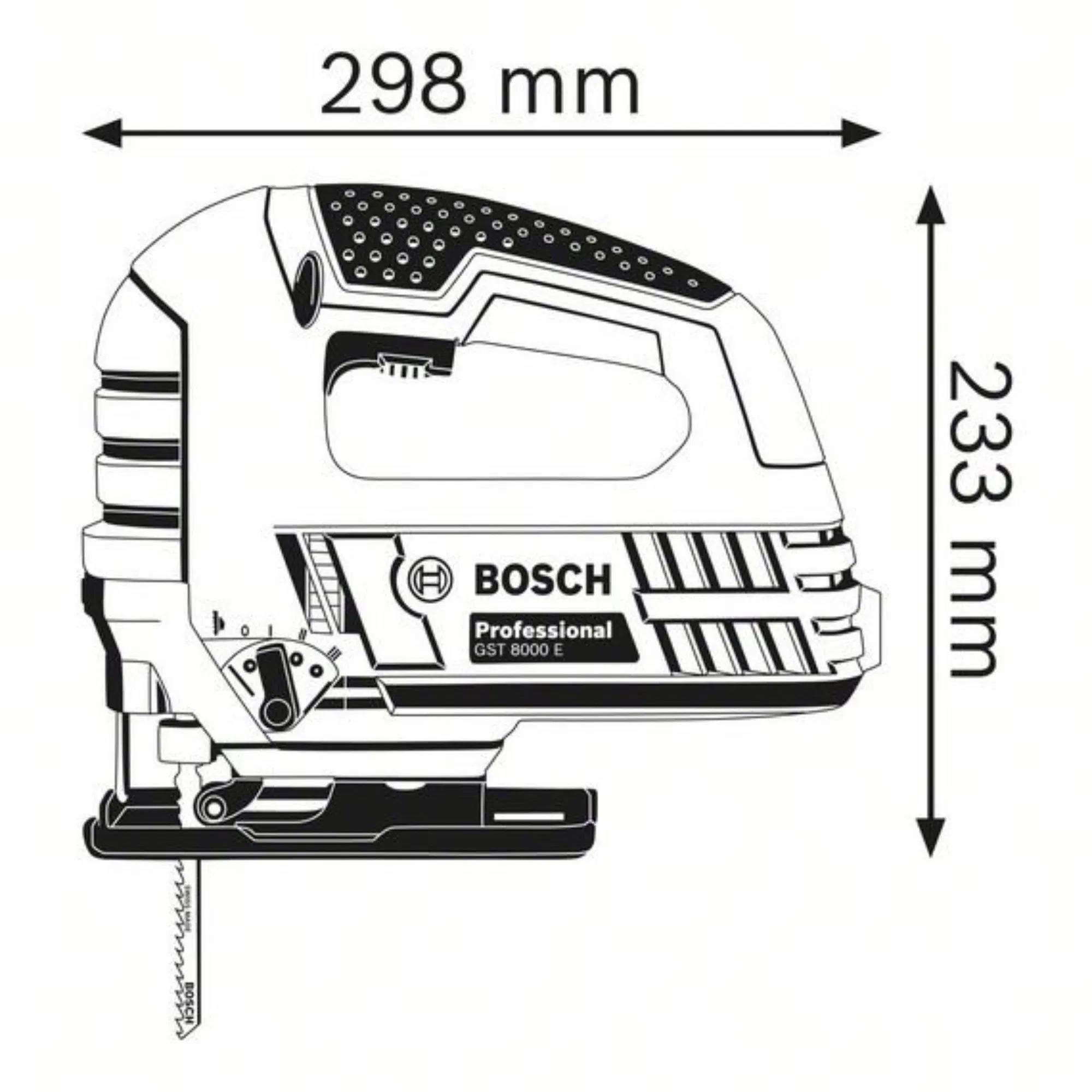 Bosch Dekupaj Makinesi 710W GST 8000 E - Hassas ve GüçlüBoschBosch Dekupaj Makinesi 710W Gst8000E 060158H000263.08.E800