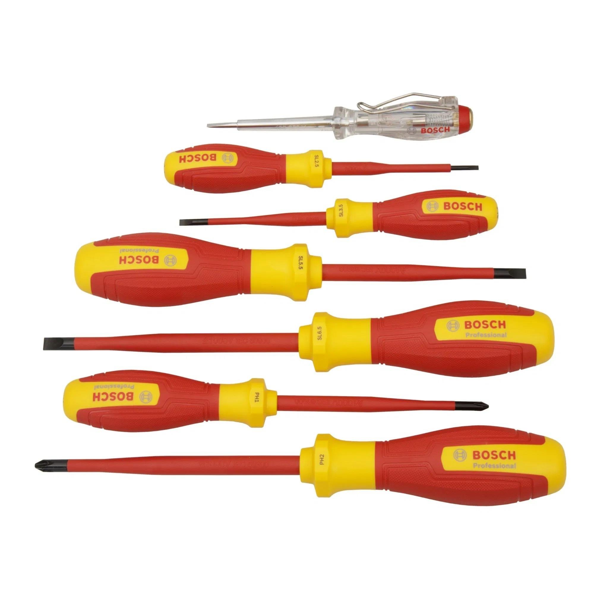 Bosch 7 Parça Elektrikçi Tornavida Seti - Temel İhtiyaçlar İçinBoschBosch Elektrikçi Tornavida Seti 7 Li 263.14.TS01
