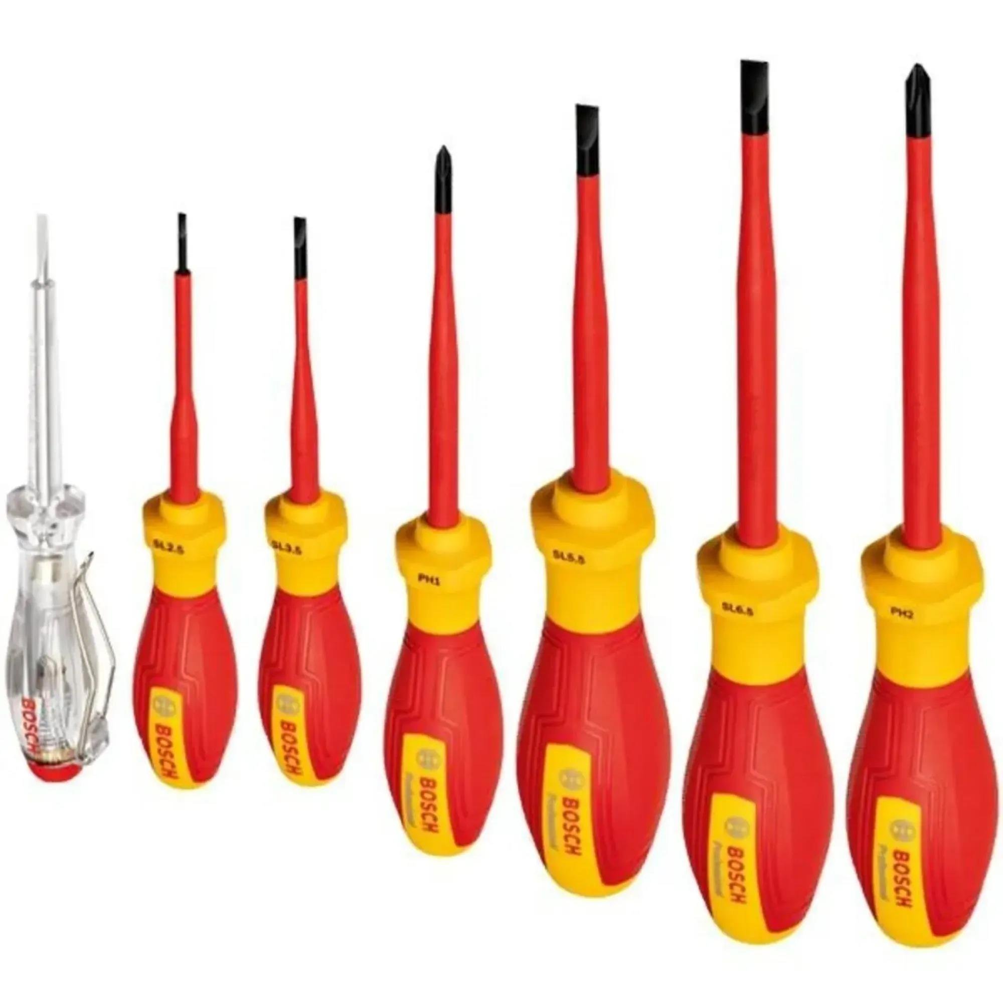 Bosch 7 Parça Elektrikçi Tornavida Seti - Temel İhtiyaçlar İçinBoschBosch Elektrikçi Tornavida Seti 7 Li 263.14.TS01