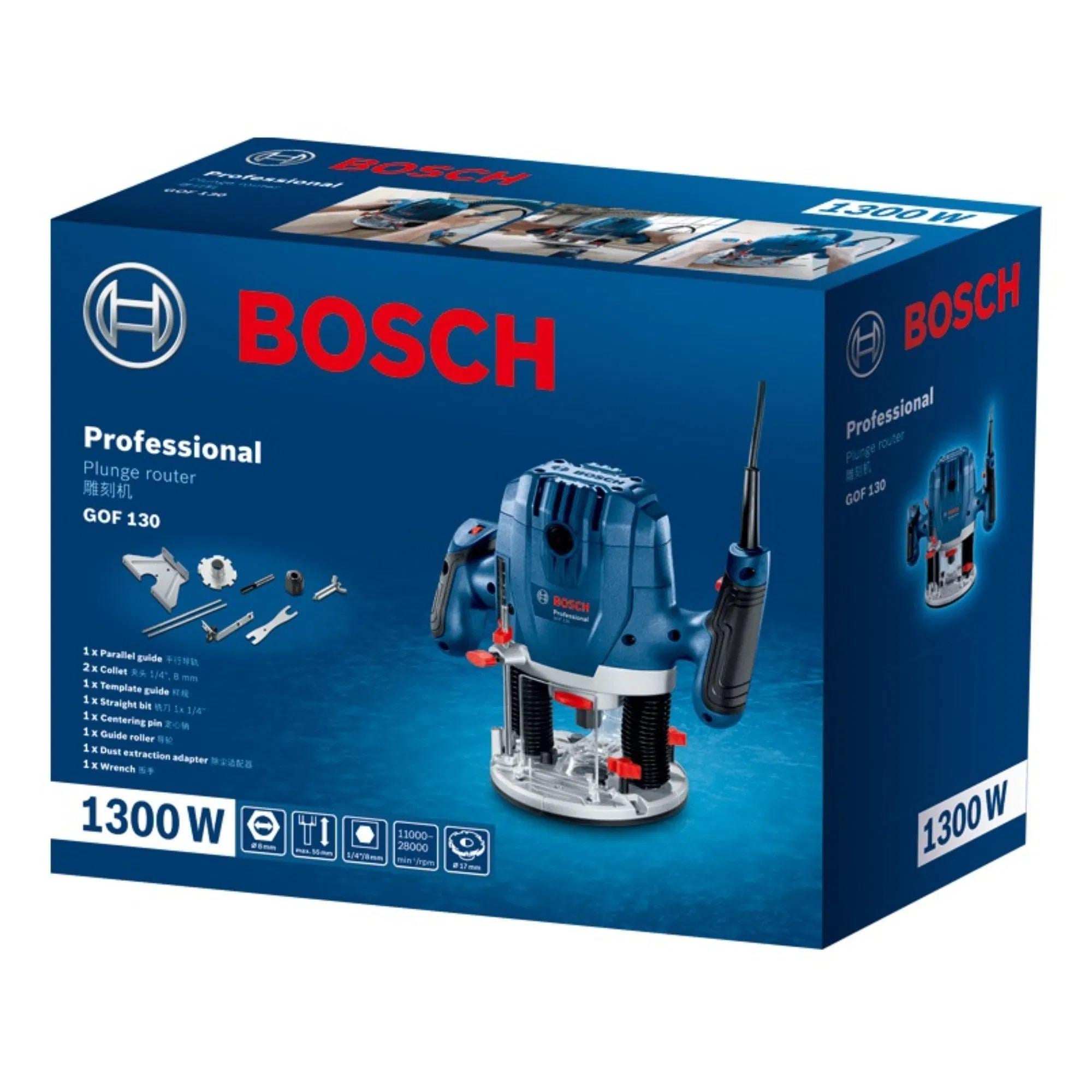 Bosch GOF130 Freze Makinesi 1300 Watt - Hassas ve GüçlüBoschBosch Freze Makinesi 1300W Gof130 263.04.FM01