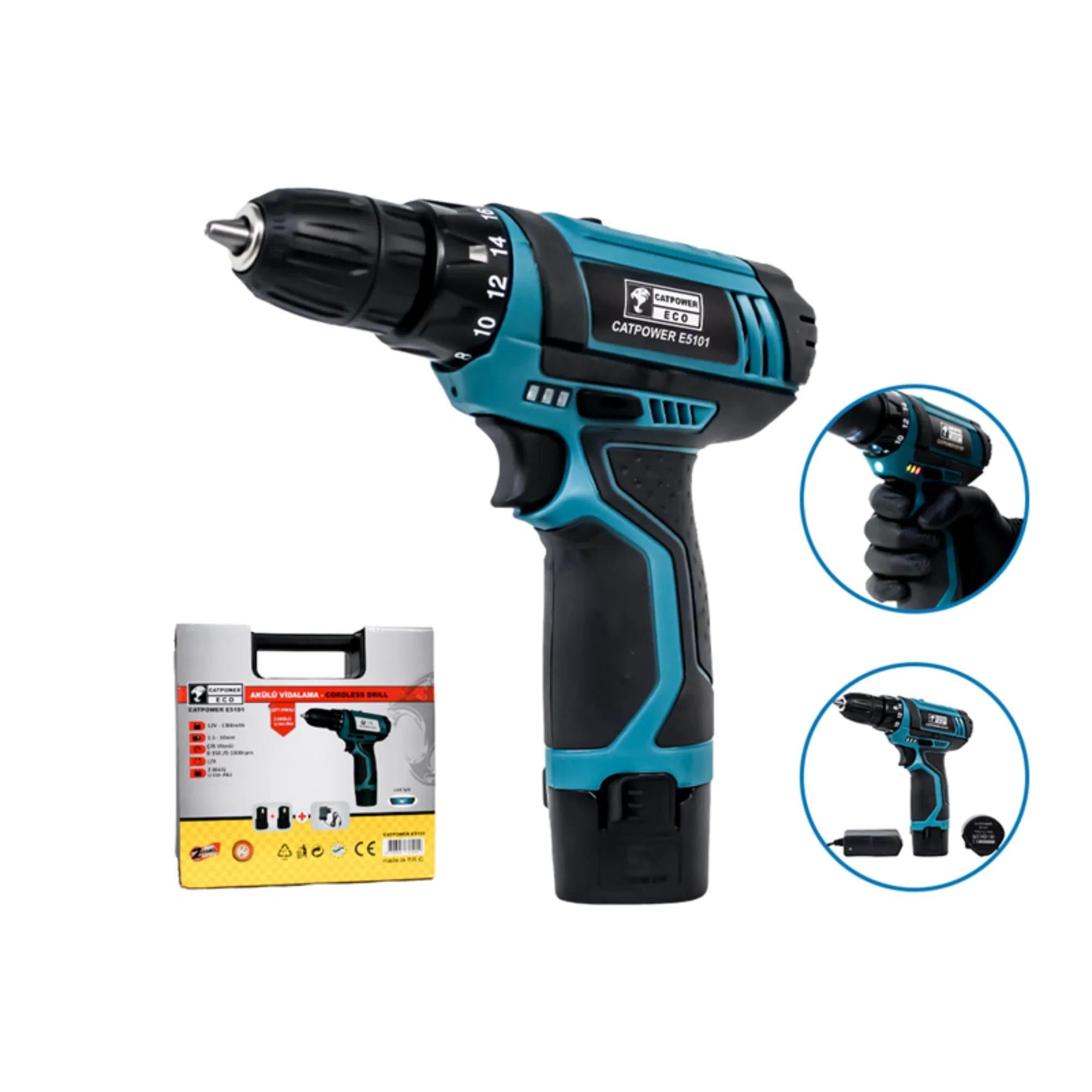 Vidalama Catpower Akülü Vidalama 12 V Cate5101CatpowerCatpower Akülü Vidalama 12 V Cate5101289.02.CA13