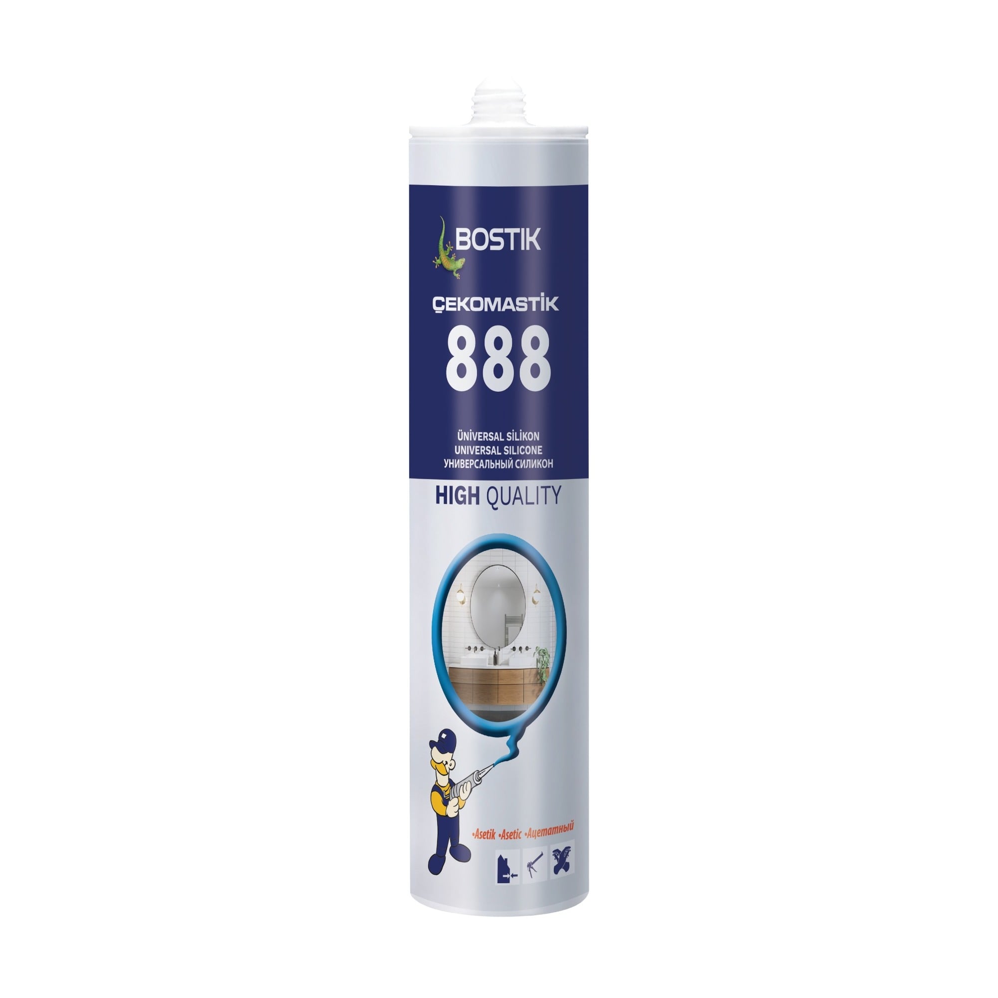BostikÇeko Silikon 280 Ml Şeffaf (888) -(25 Adet)103.01.888F