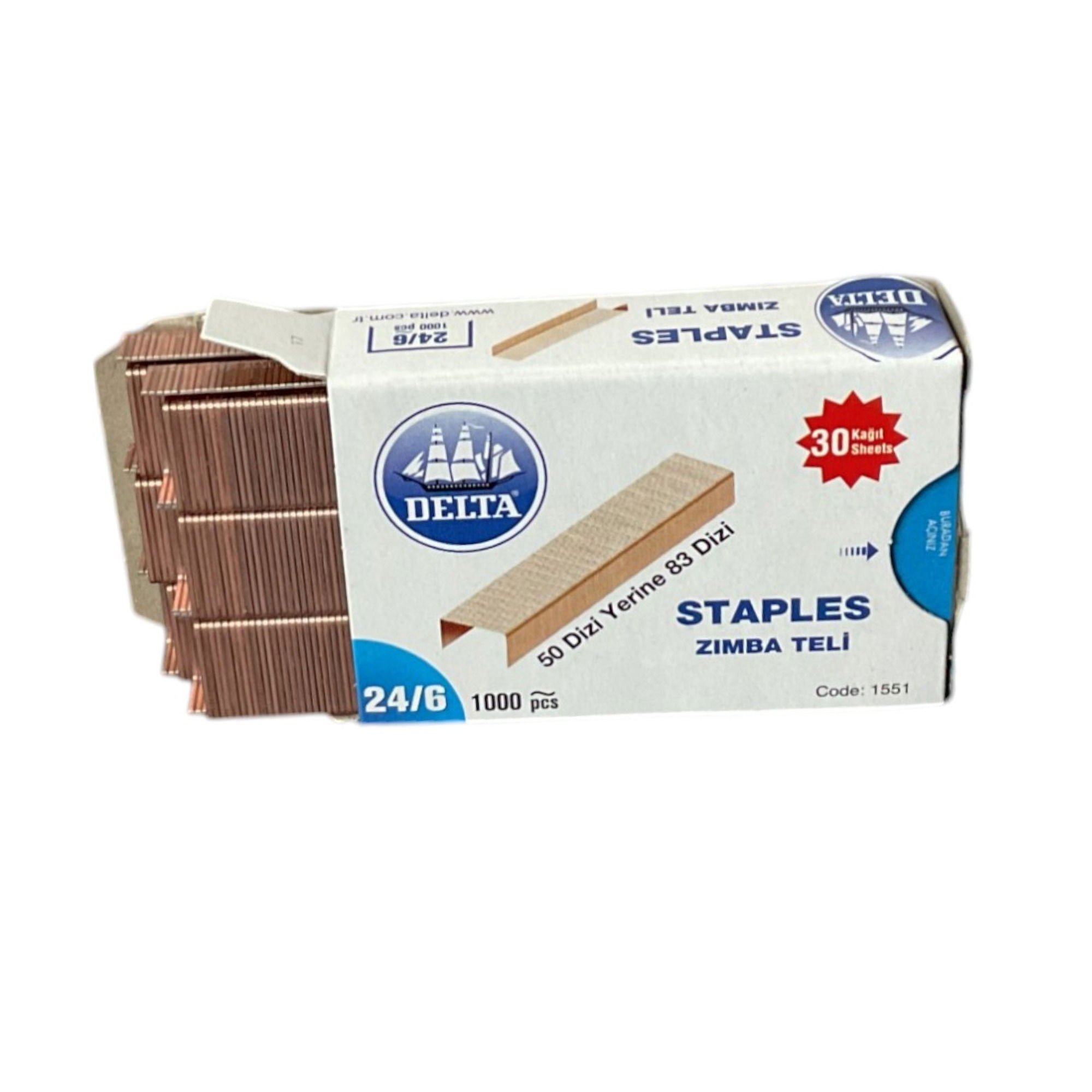 DeltaDelta Ofis Zımba Teli 24/6 (10 Lu)-(25 Paket)188.05.2460