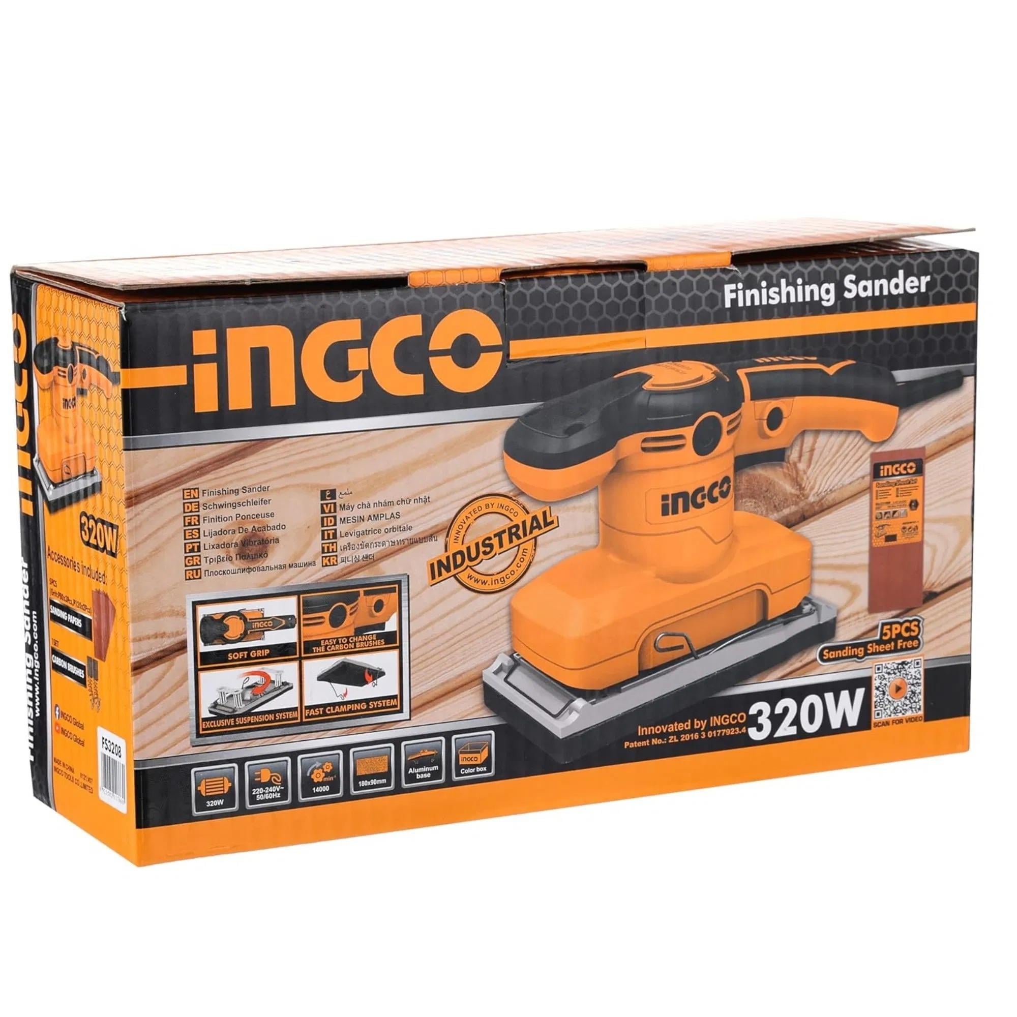 Ingco Titreşimli Tank Zımpara 320W FS3208 - Hızlı ve Verimliİngcoİngco Fs3208 Titreşimli Tank Zımpara 320W238.52.TZ01