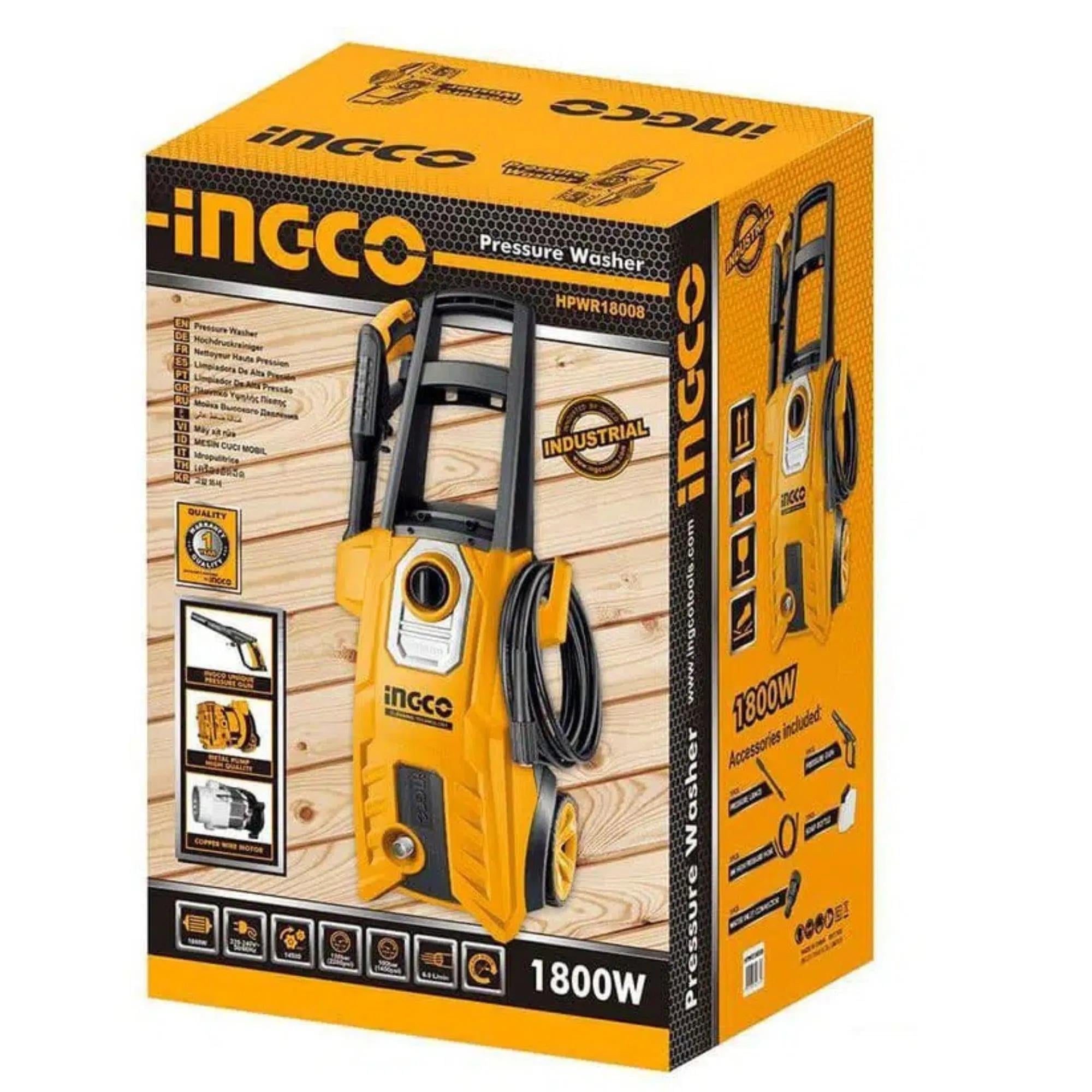Ingco Oto Yıkama Makinesi 150 Bar HPWR18008 - Profesyonel Performansİngcoİngco Hpwr18008 Oto Yıkama Makinesi 150 Bar238.33.YK06
