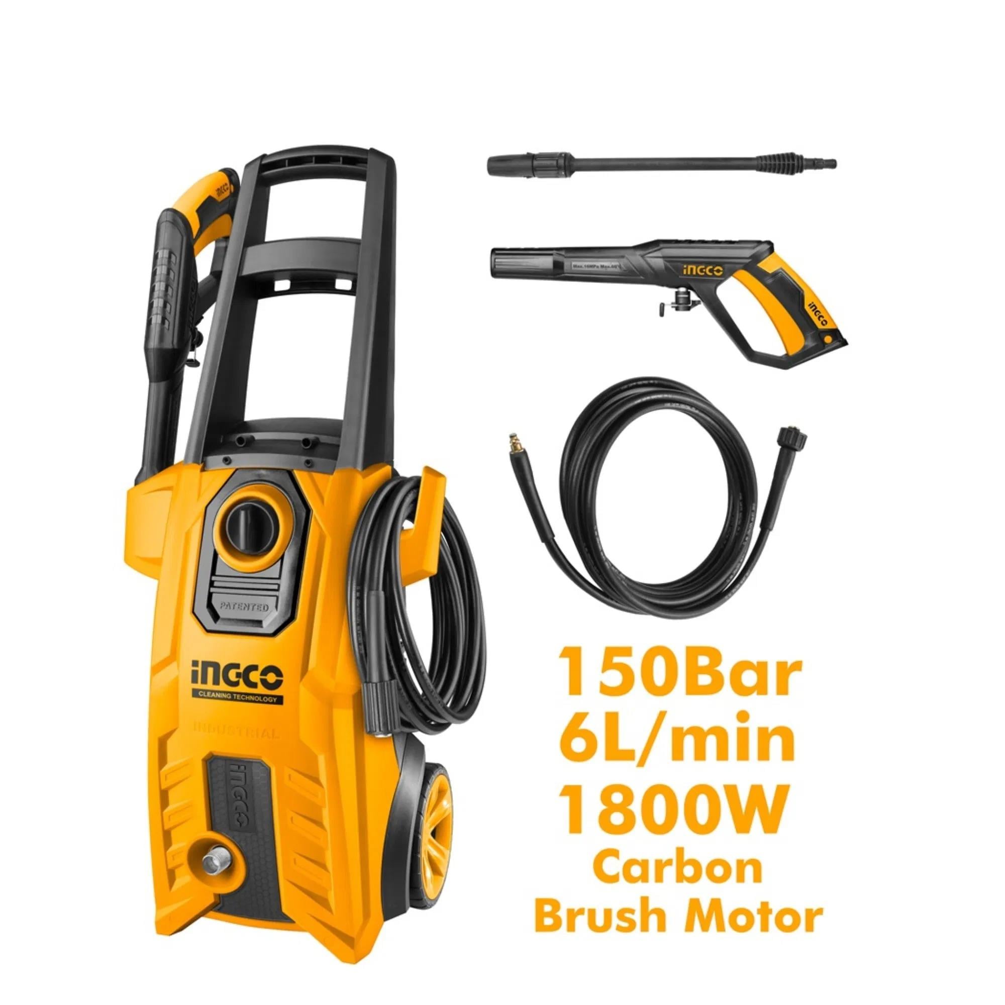 Ingco Oto Yıkama Makinesi 150 Bar HPWR18008 - Profesyonel Performansİngcoİngco Hpwr18008 Oto Yıkama Makinesi 150 Bar238.33.YK06
