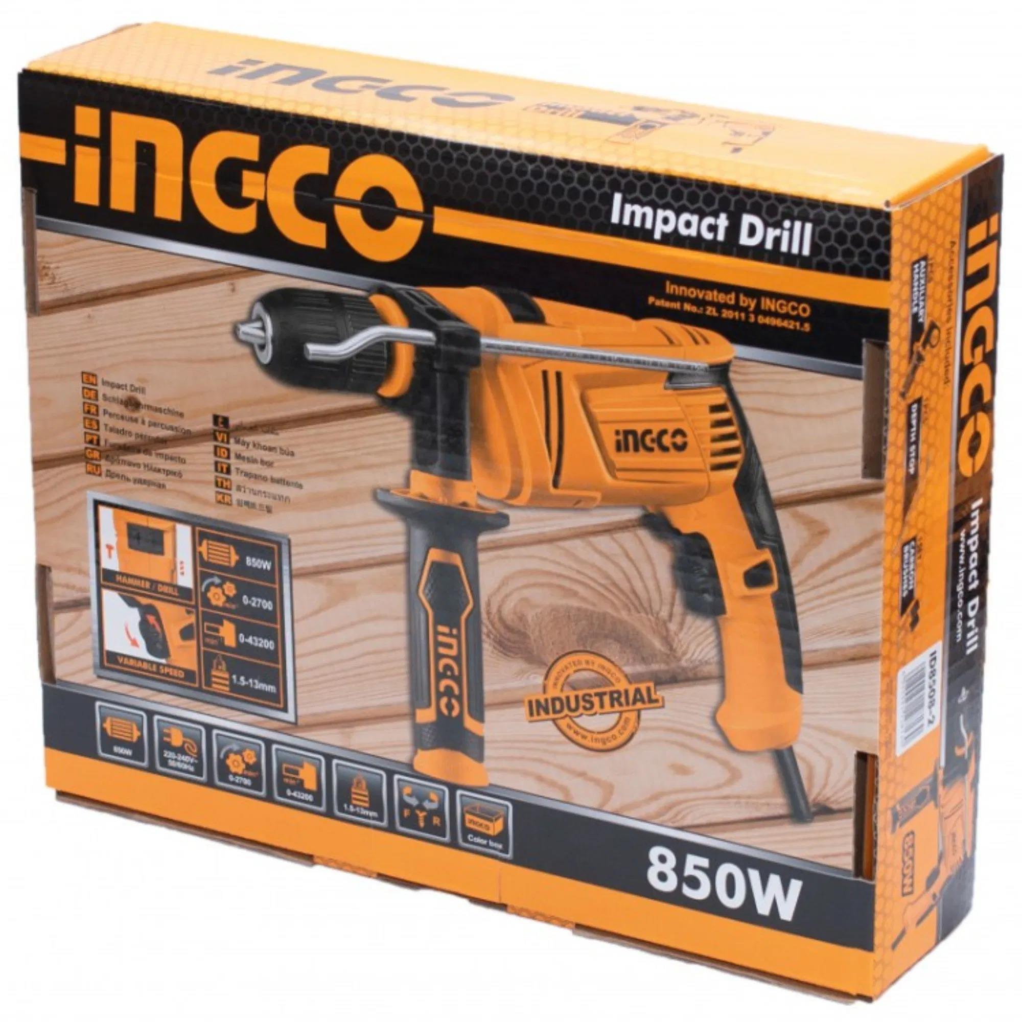 Ingco Otomatik Darbeli Matkap 850W ID8508-2 - Yüksek Performansİngcoİngco Id8508-2 Otomatik Darbeli Matkap 850W238.01.DB04