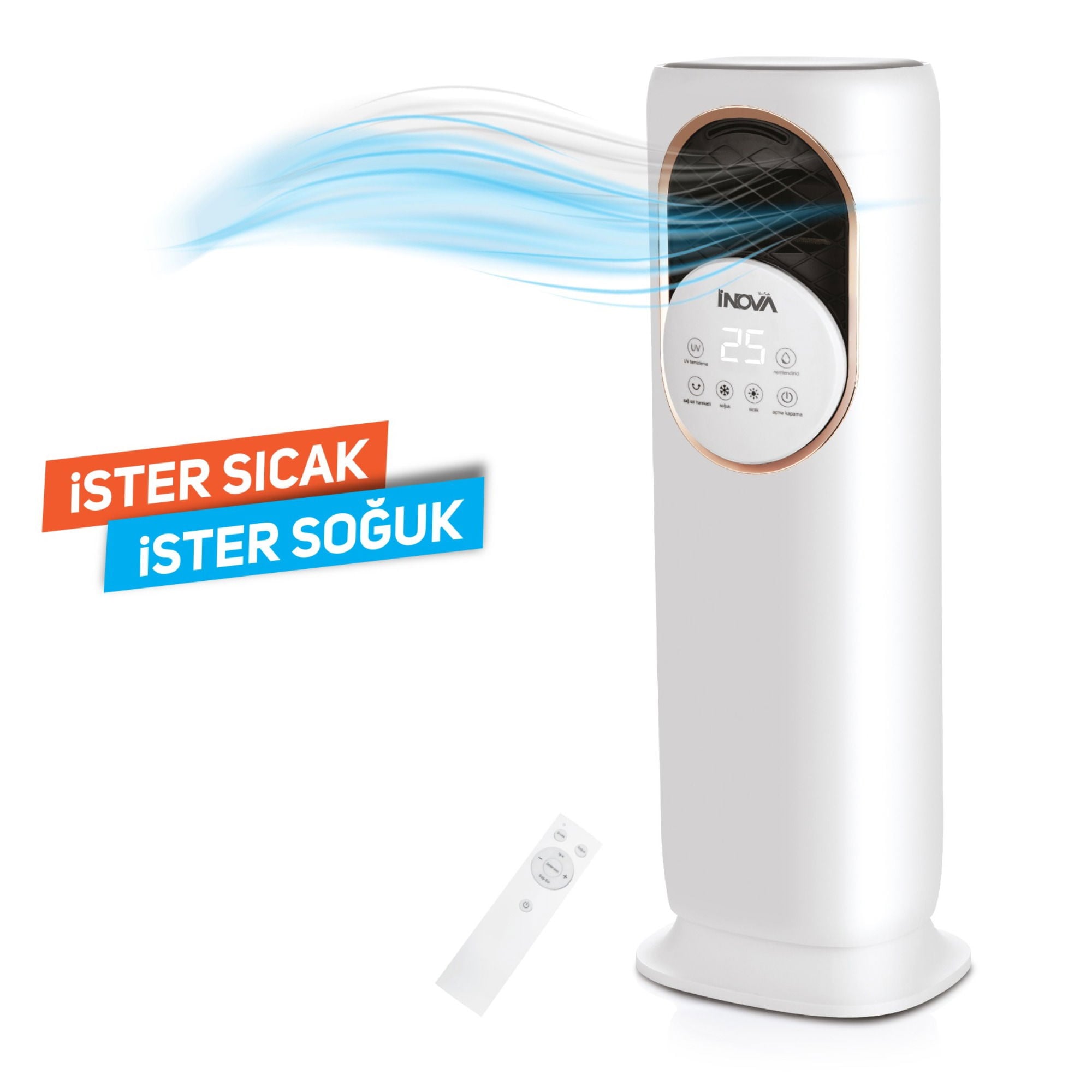 İnovaİnova Apollo Isıtıcı Soğutucu Kumandalı 1800 W305.01.IS05
