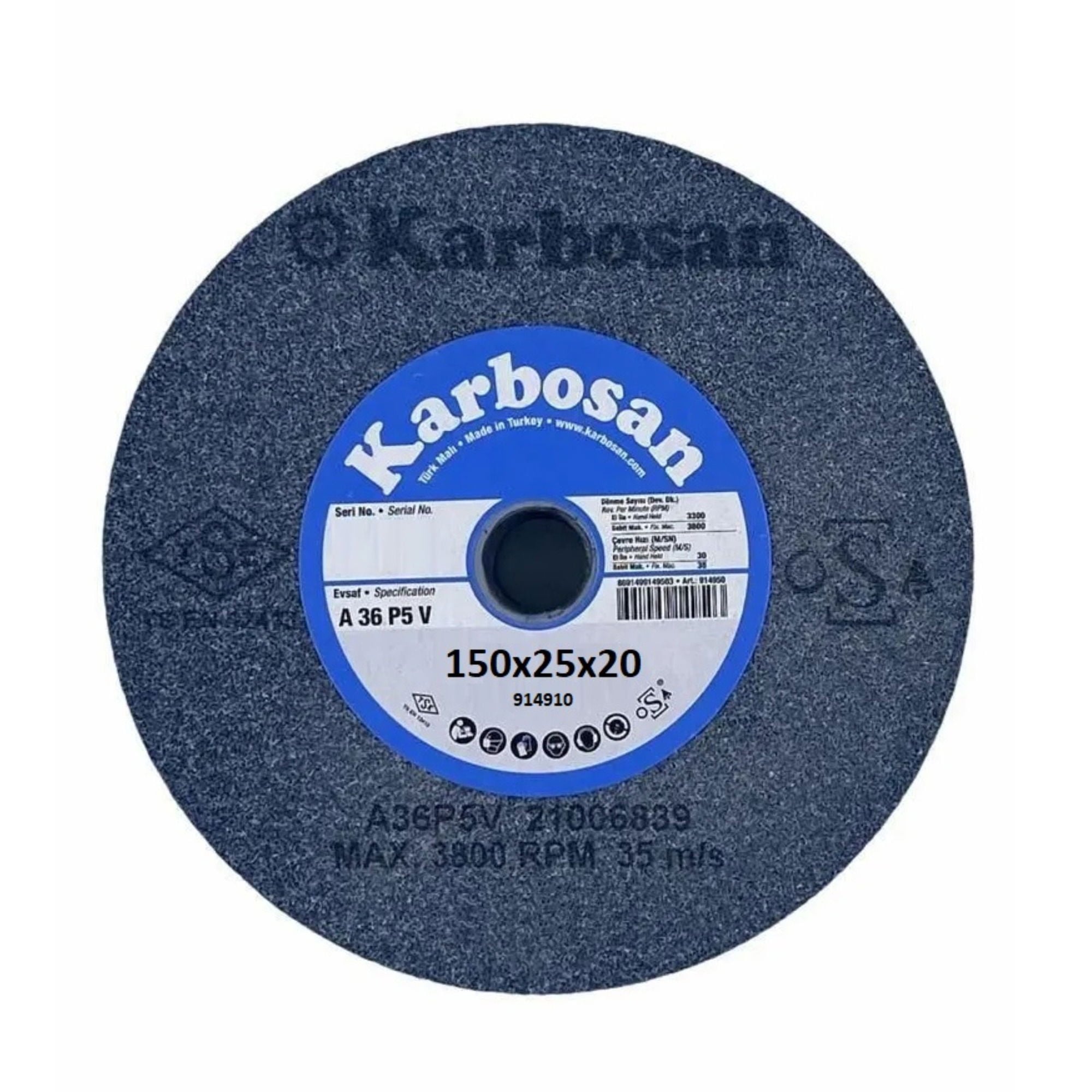 KarbosanKarbosan Taşlama Taşı Nk 36 150X25X20 -(10'lu Paket)155.16.EBT8
