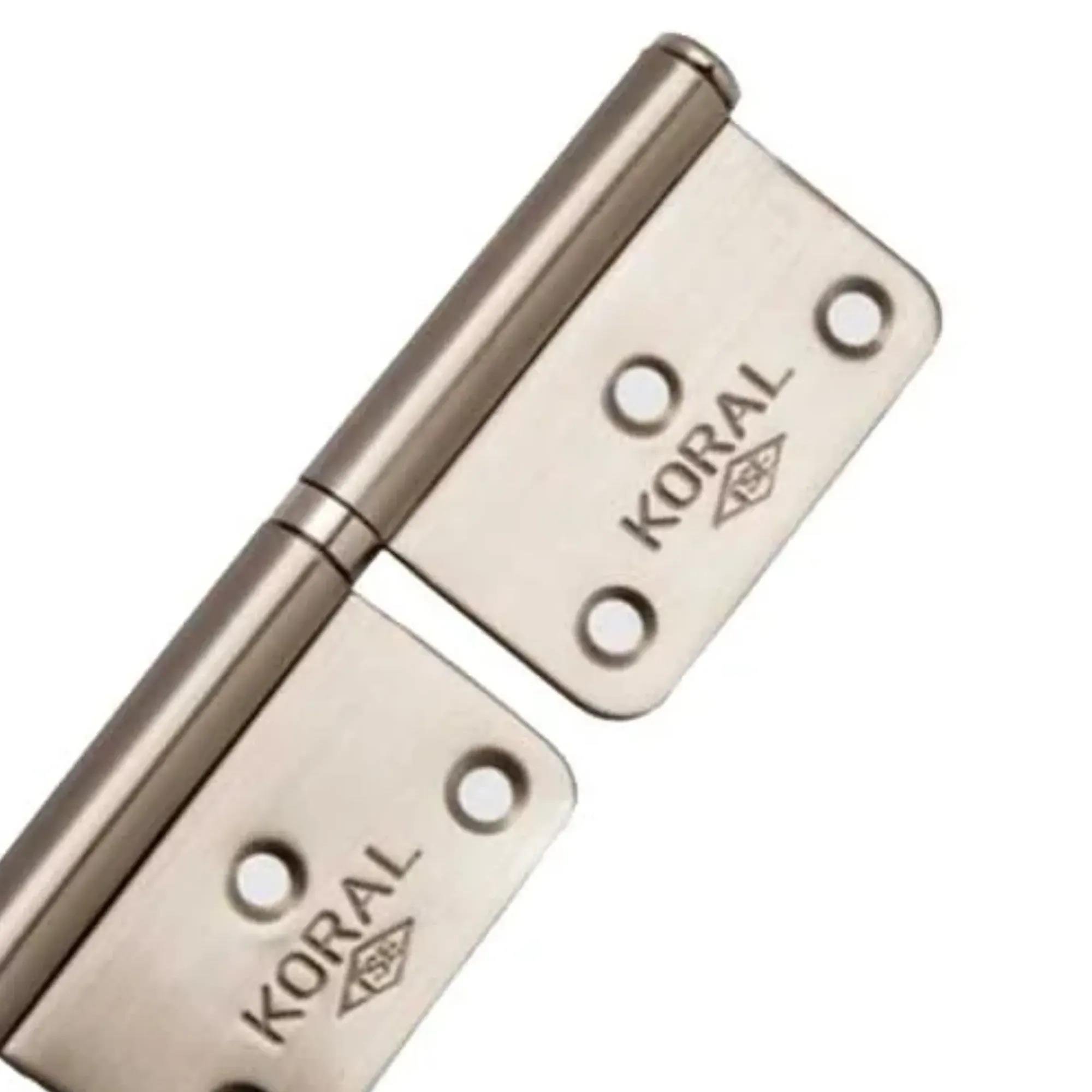 KoralKoral Çelik Cerman Yönsüz Menteşe No:12 Saten(2Mm)-(20 Adet)163.03.CM12