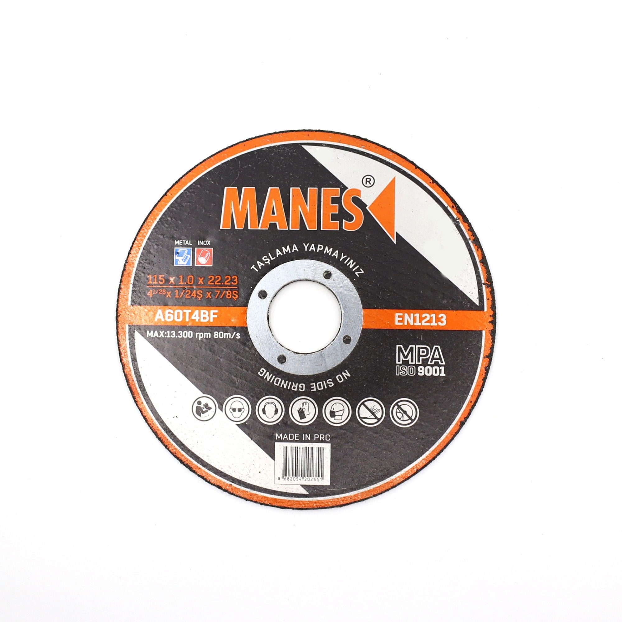 ManesManes İnox Kesici 115 Mm 1.0X22.23 (İthal Ürün)-(25 Adet)236.10.M120