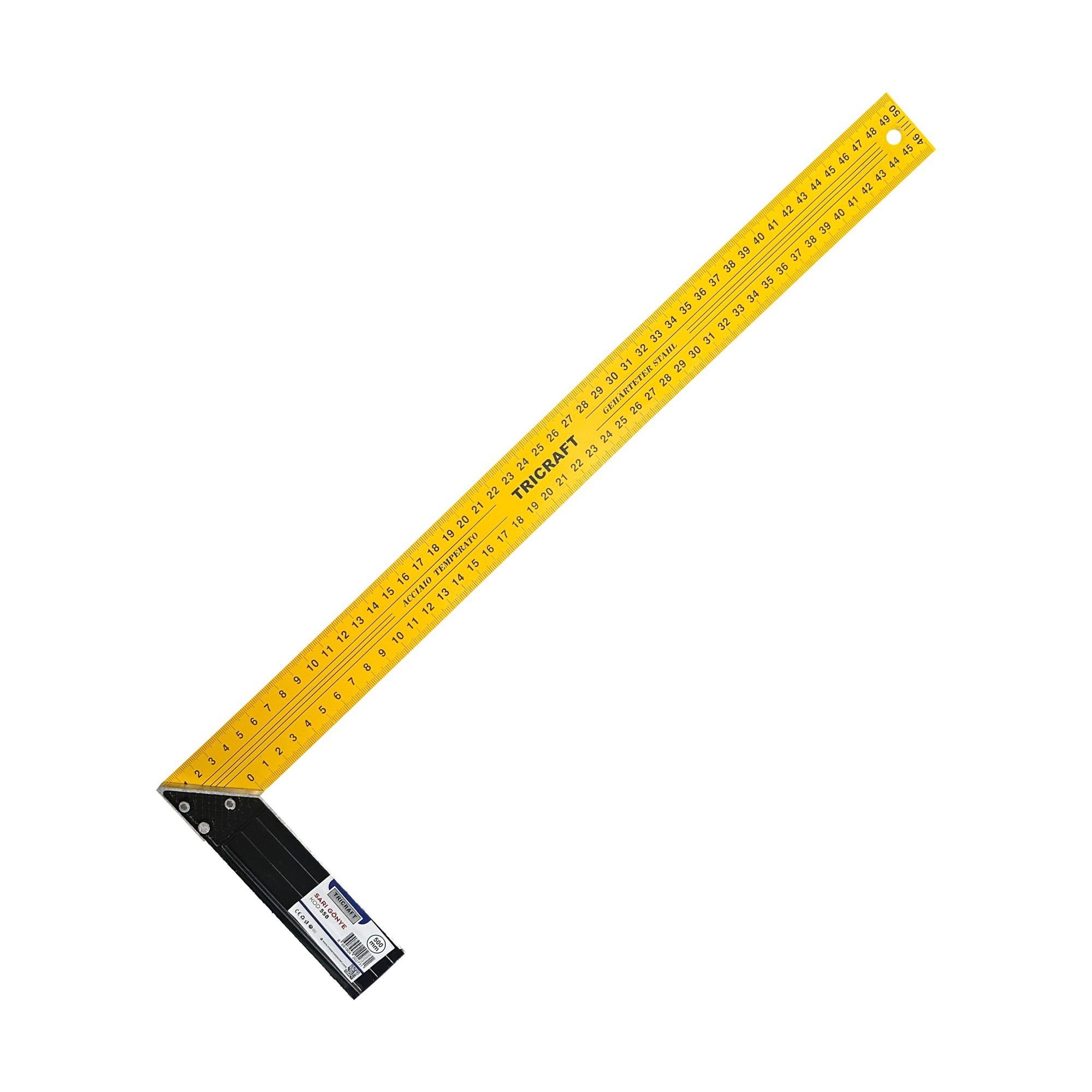 MeşemMeşem Marangoz Gönye Sarı 50 Cm-(10 Adet)299.24.SG50